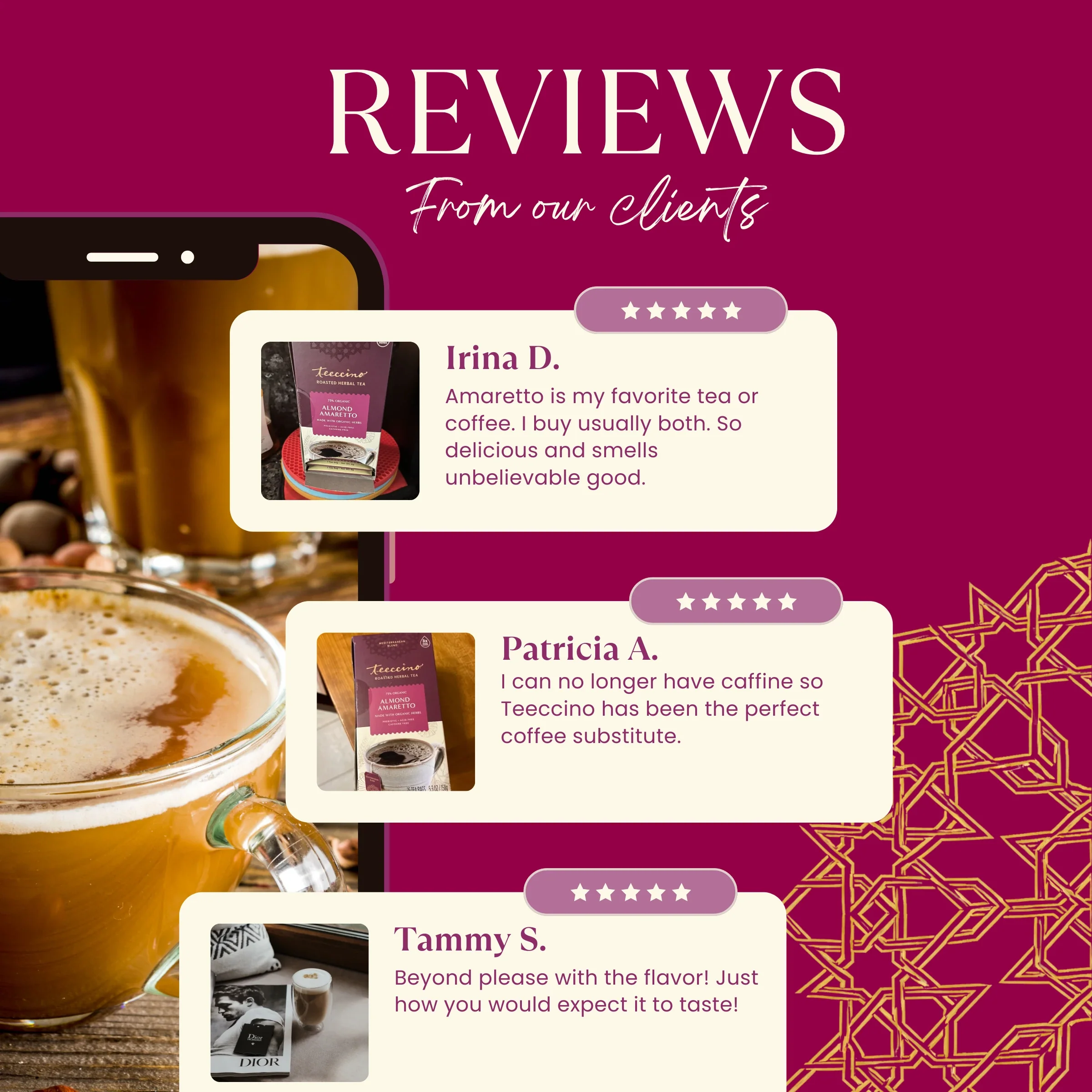 Almond Amaretto Chicory Herbal Coffee - Image 2