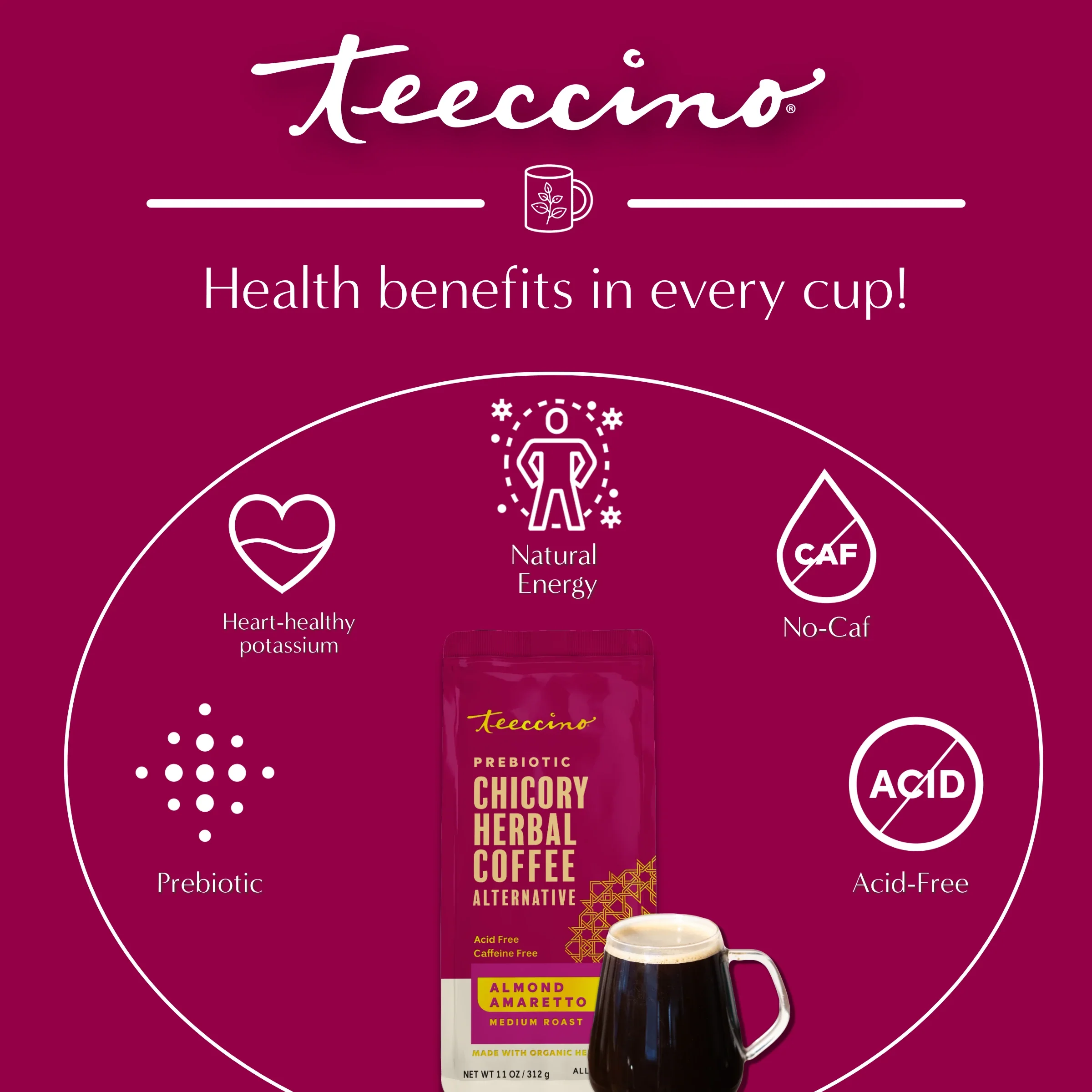 Almond Amaretto Chicory Herbal Coffee - Image 7