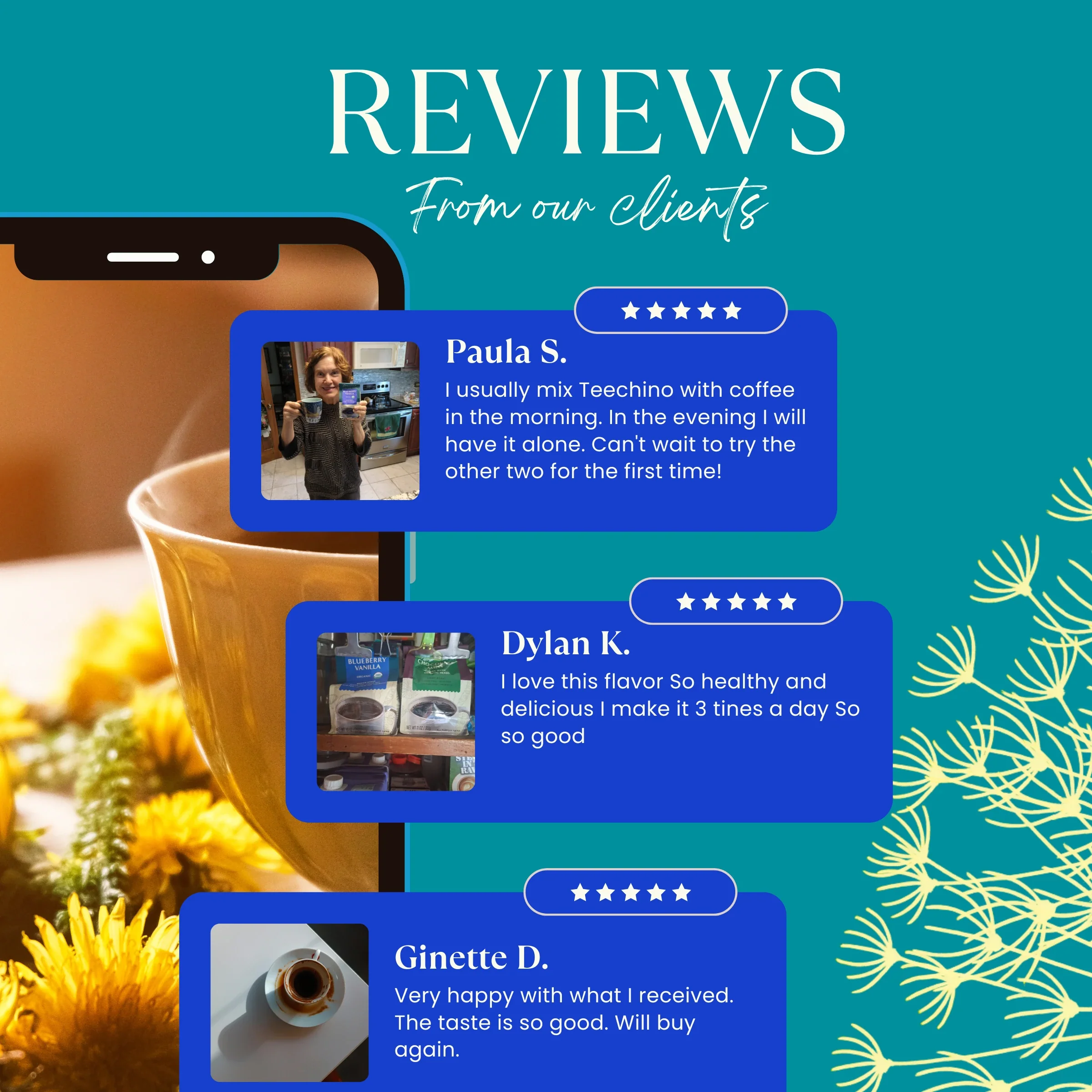 Blueberry Vanilla Chicory Herbal Coffee - Image 2