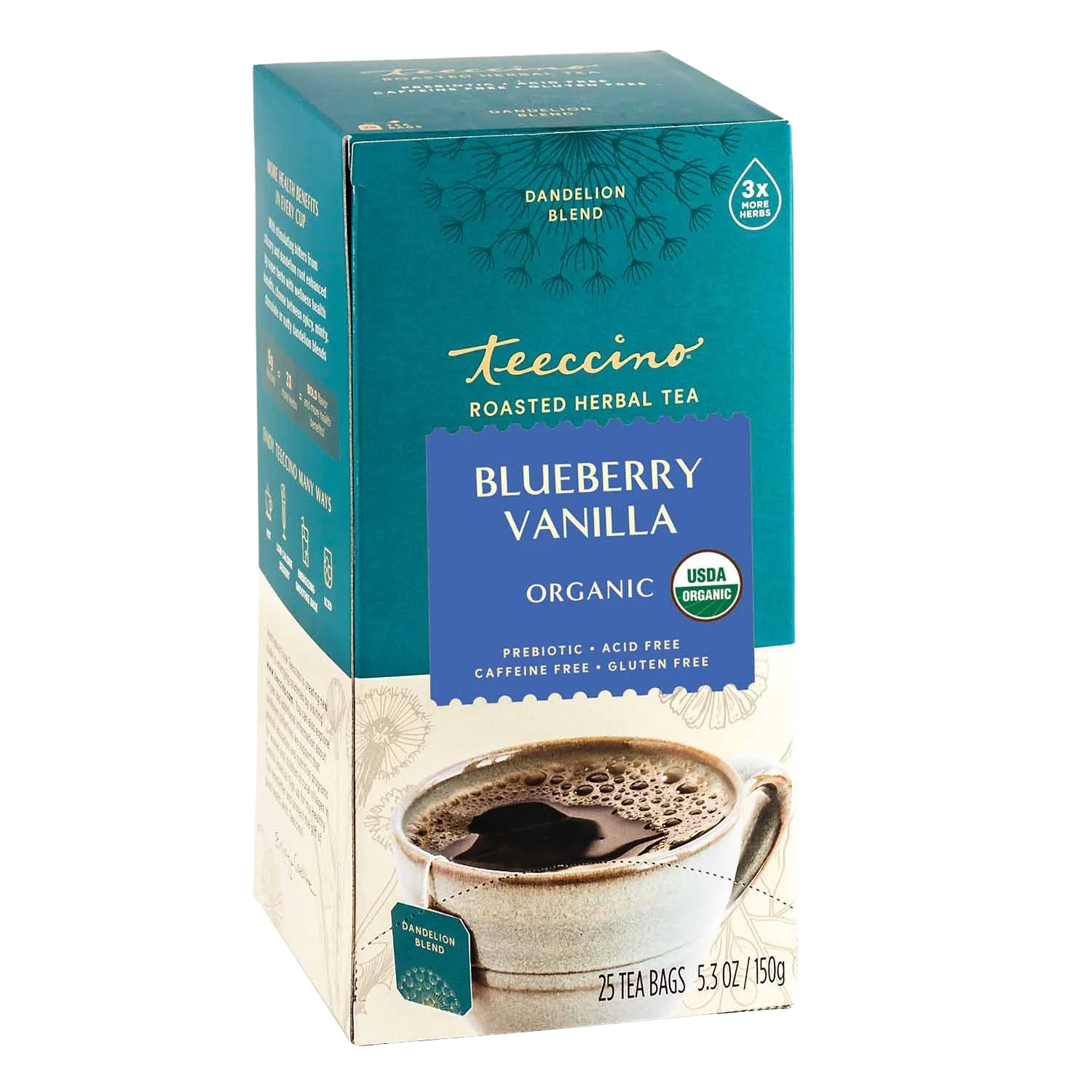Dandelion Blueberry Vanilla Roasted Herbal Tea - Image 3