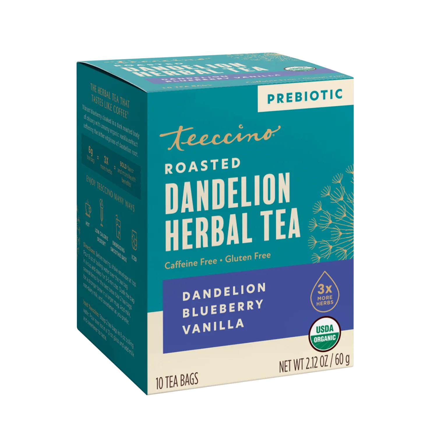 Dandelion Blueberry Vanilla Roasted Herbal Tea - Image 5
