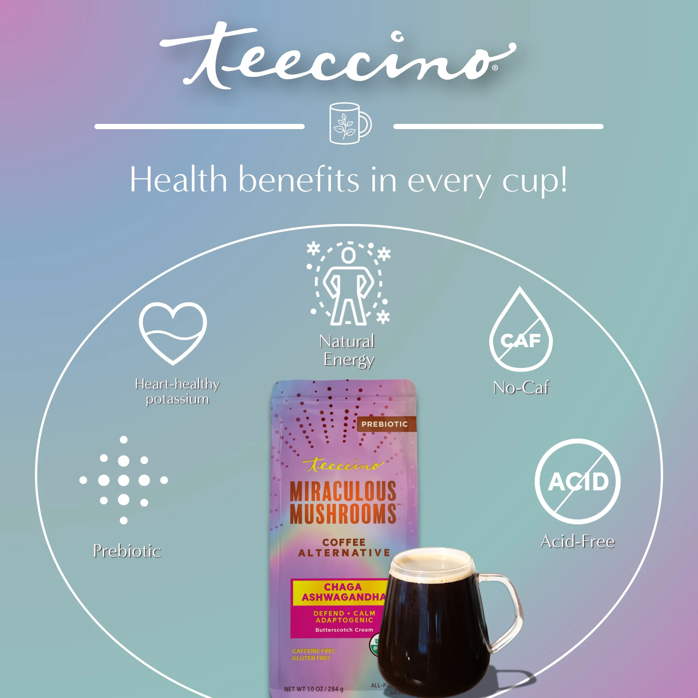 Chaga Ashwagandha Butterscotch Cream Mushroom Herbal Coffee - Image 19