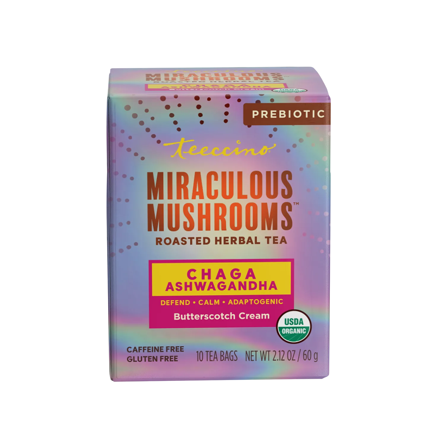 Chaga Ashwagandha Butterscotch Cream Mushroom Herbal Tea - Image 13