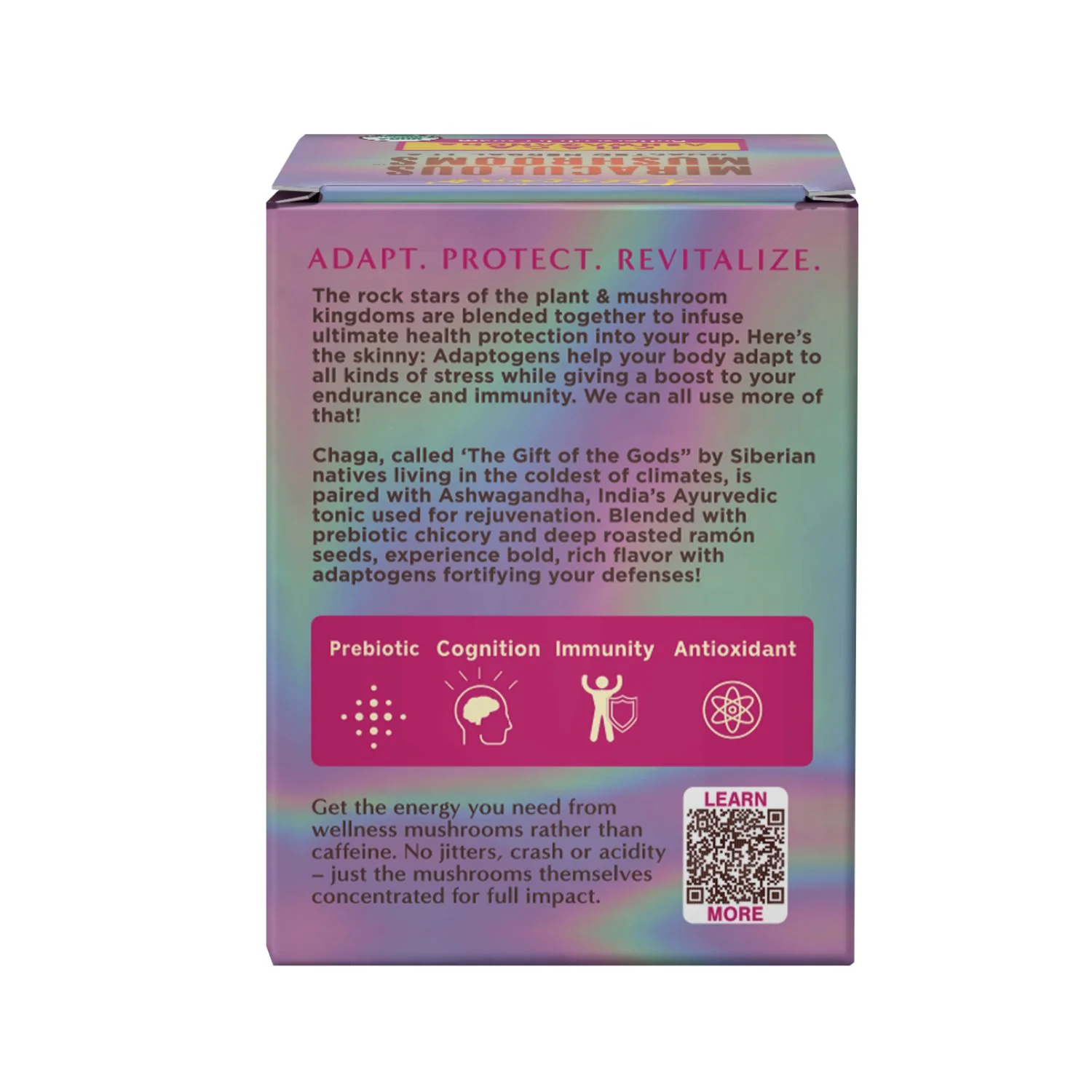 Chaga Ashwagandha Butterscotch Cream Mushroom Herbal Tea - Image 8