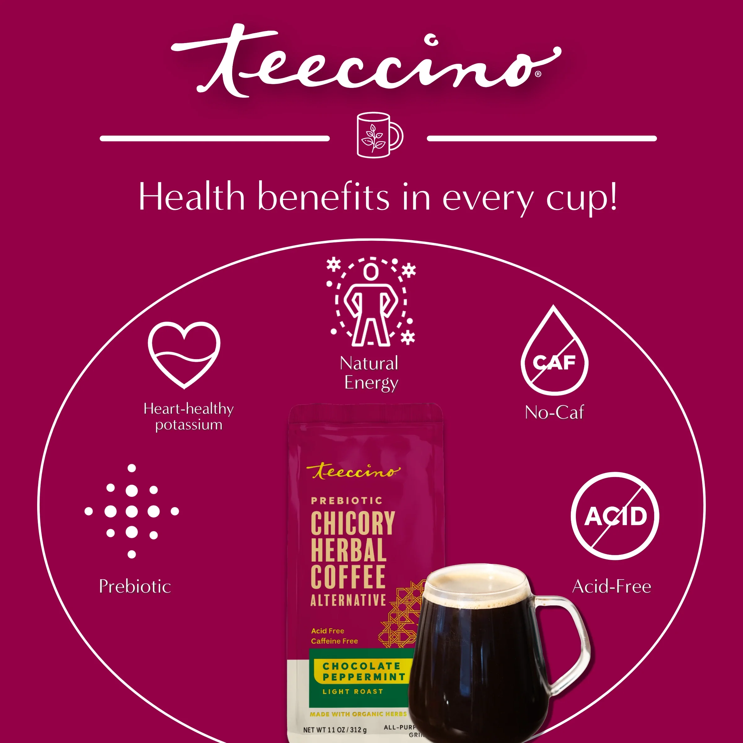 Chocolate Peppermint Chicory Herbal Coffee - Image 7