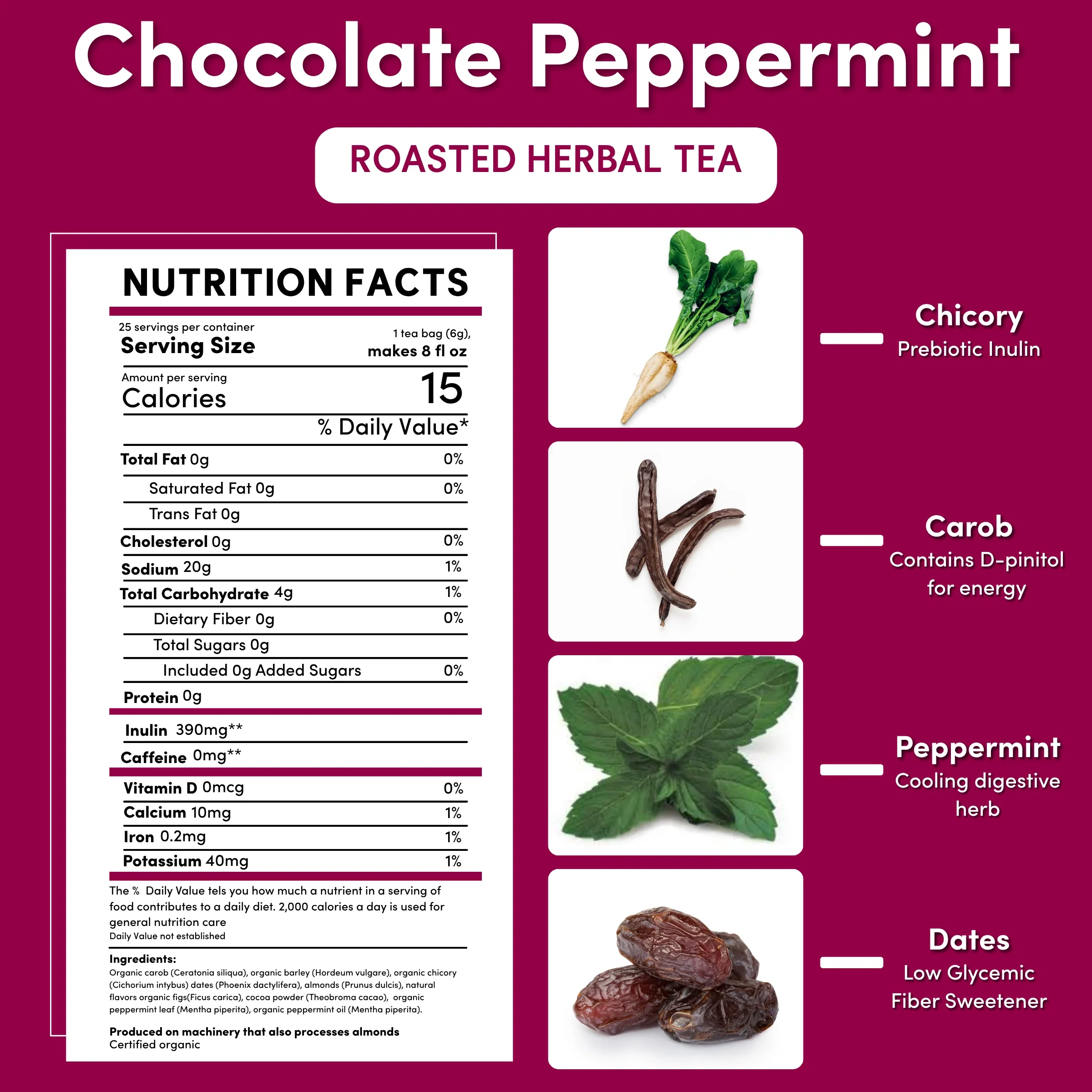 Chocolate Peppermint Roasted Herbal Tea - Image 8