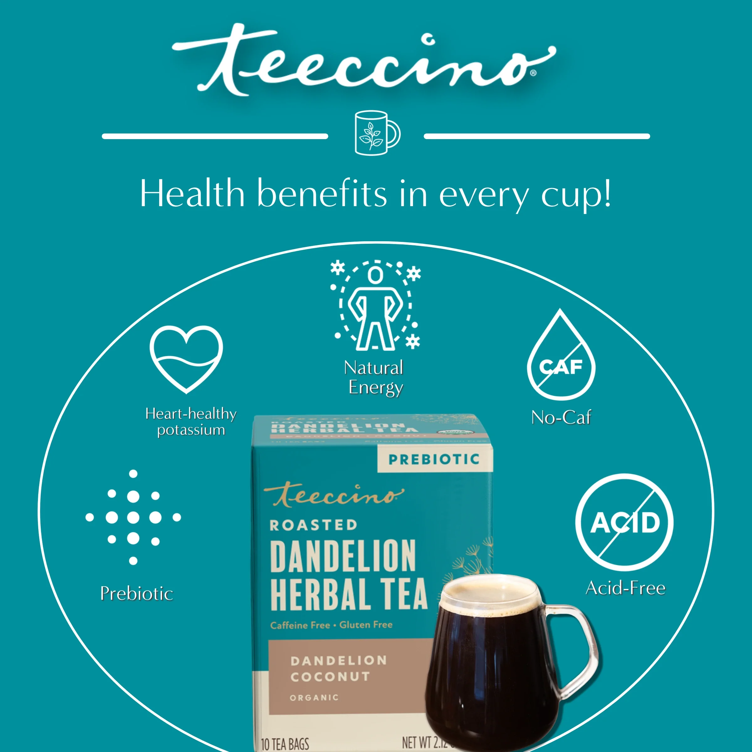 Dandelion Coconut Roasted Herbal Tea - Image 18