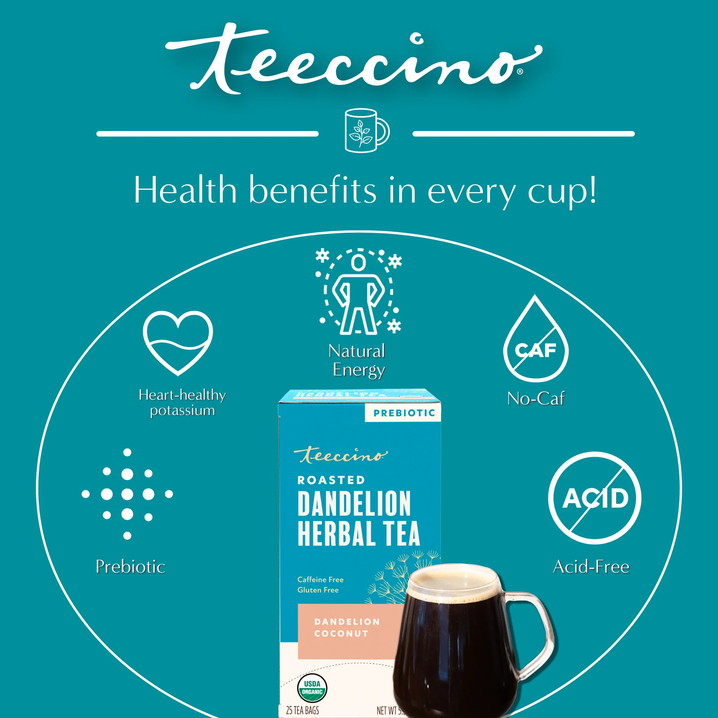 Dandelion Coconut Roasted Herbal Tea - Image 22