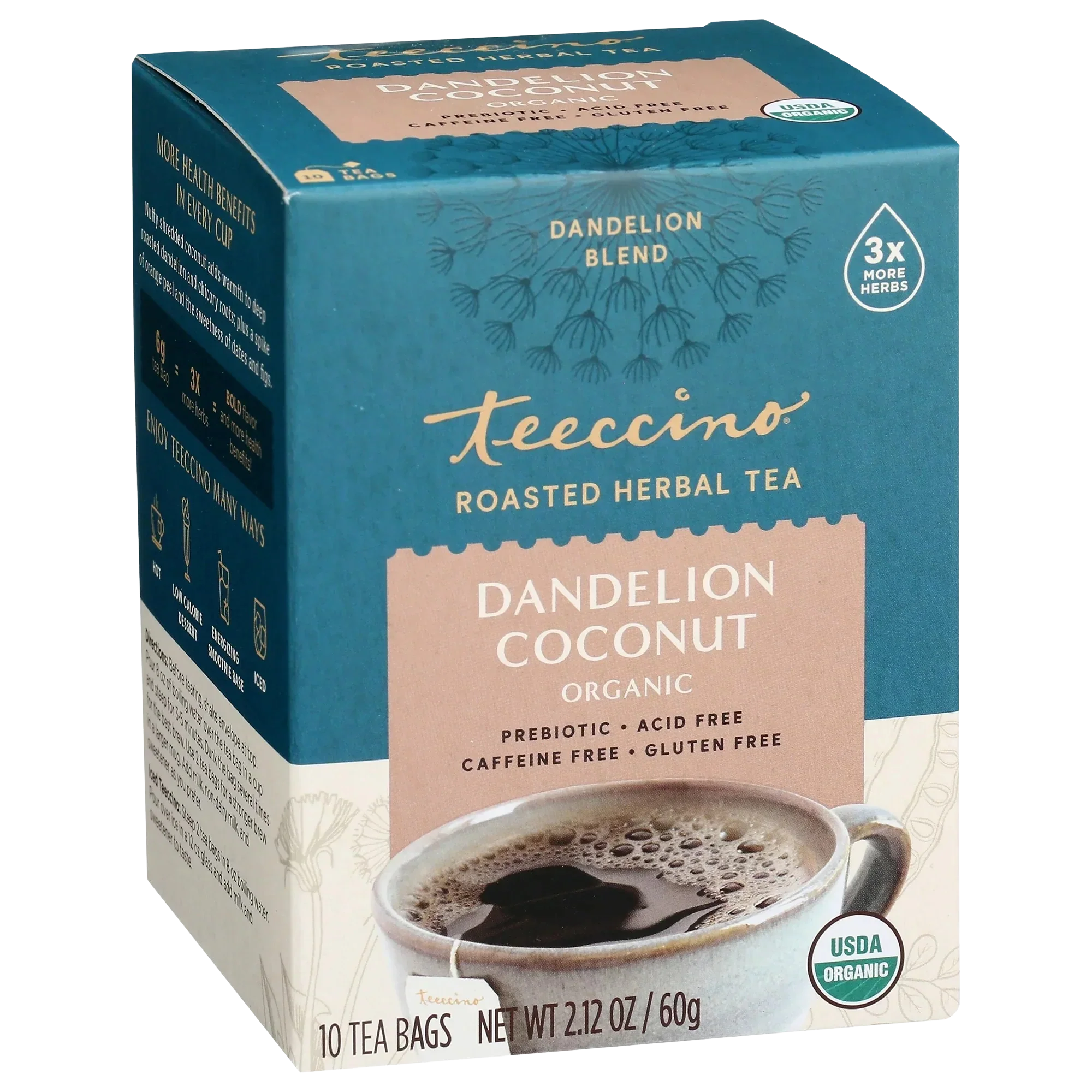Dandelion Coconut Roasted Herbal Tea - Image 8