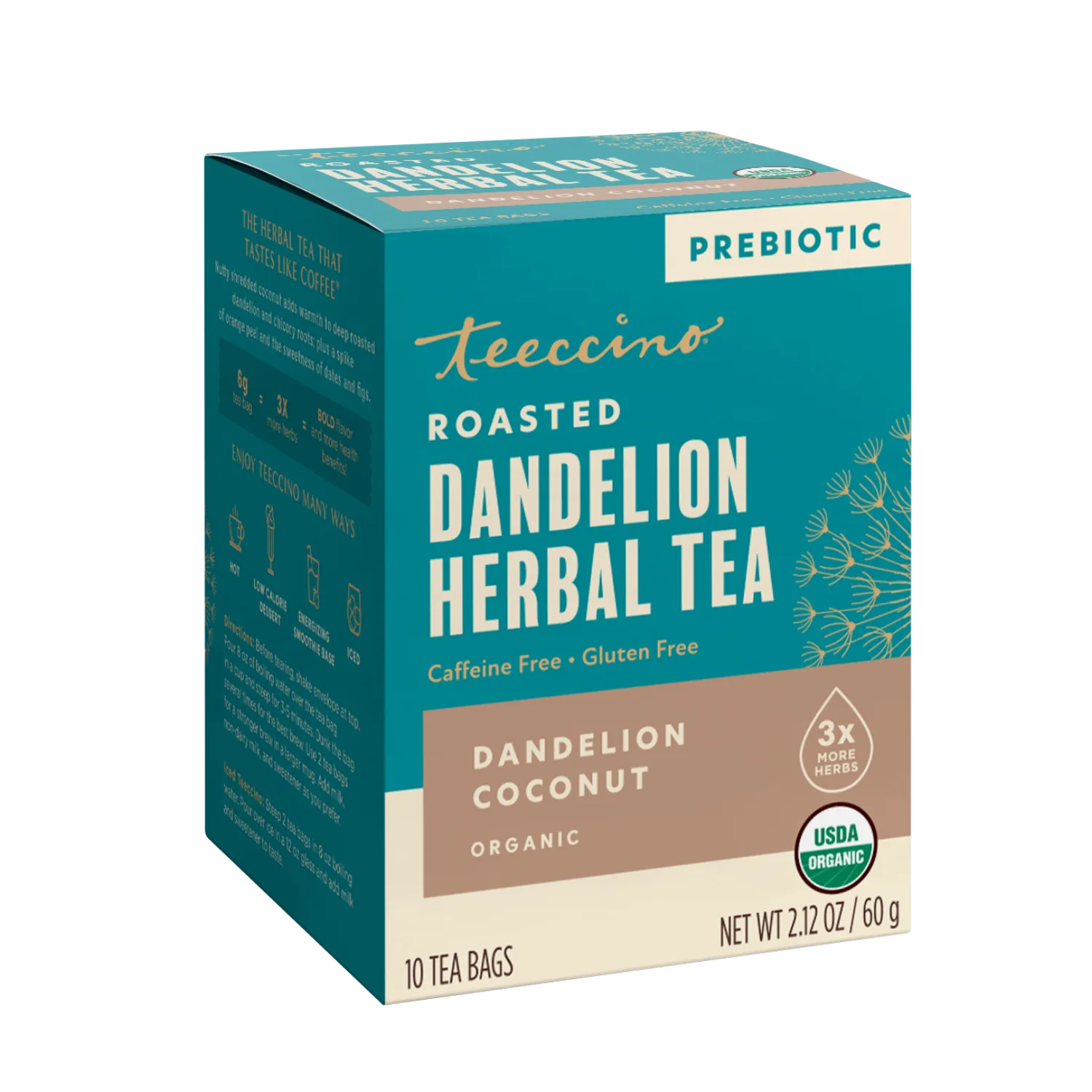 Dandelion Coconut Roasted Herbal Tea - Image 9