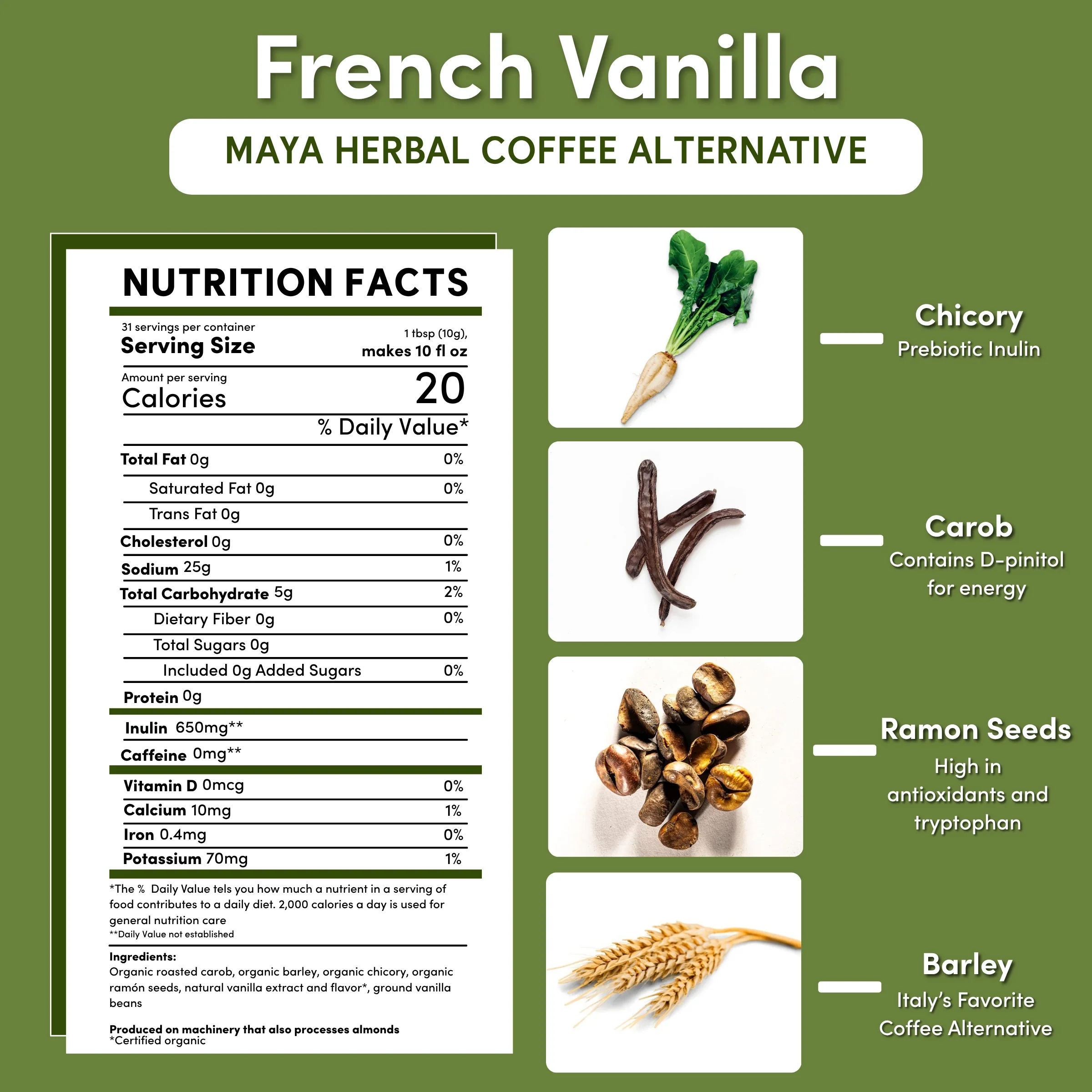 French Vanilla Chicory Herbal Coffee - Image 12