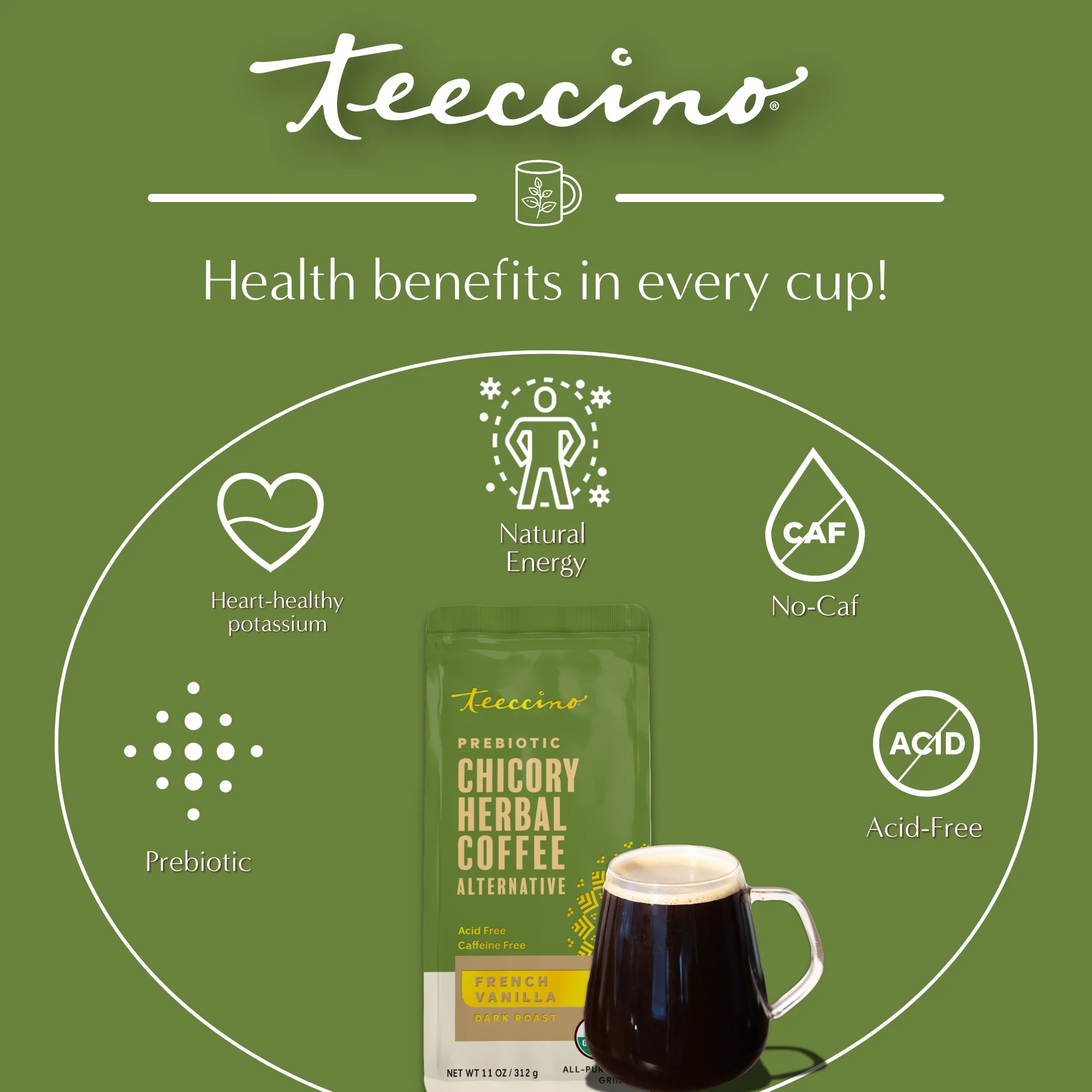 French Vanilla Chicory Herbal Coffee - Image 13