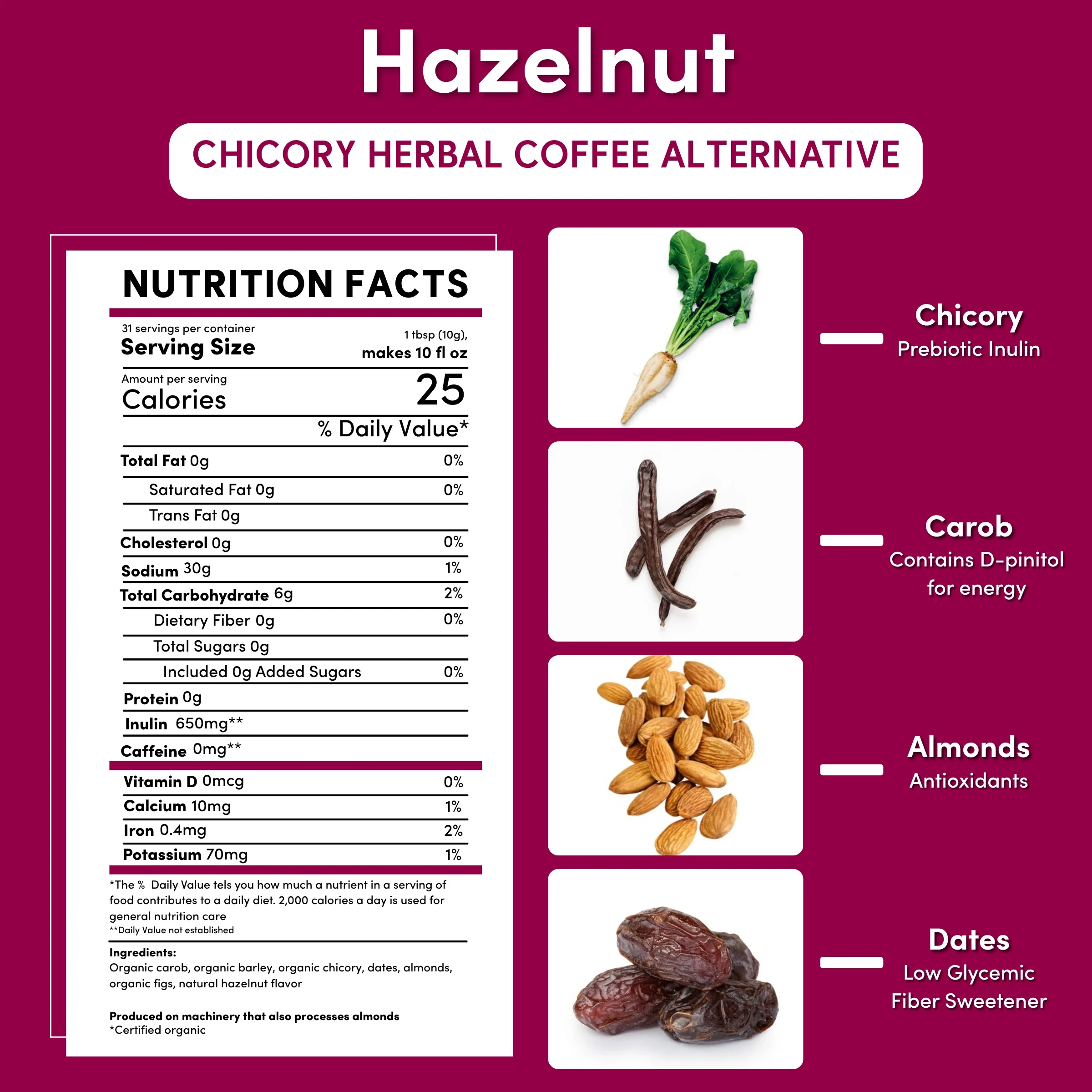Hazelnut Chicory Herbal Coffee - Image 20