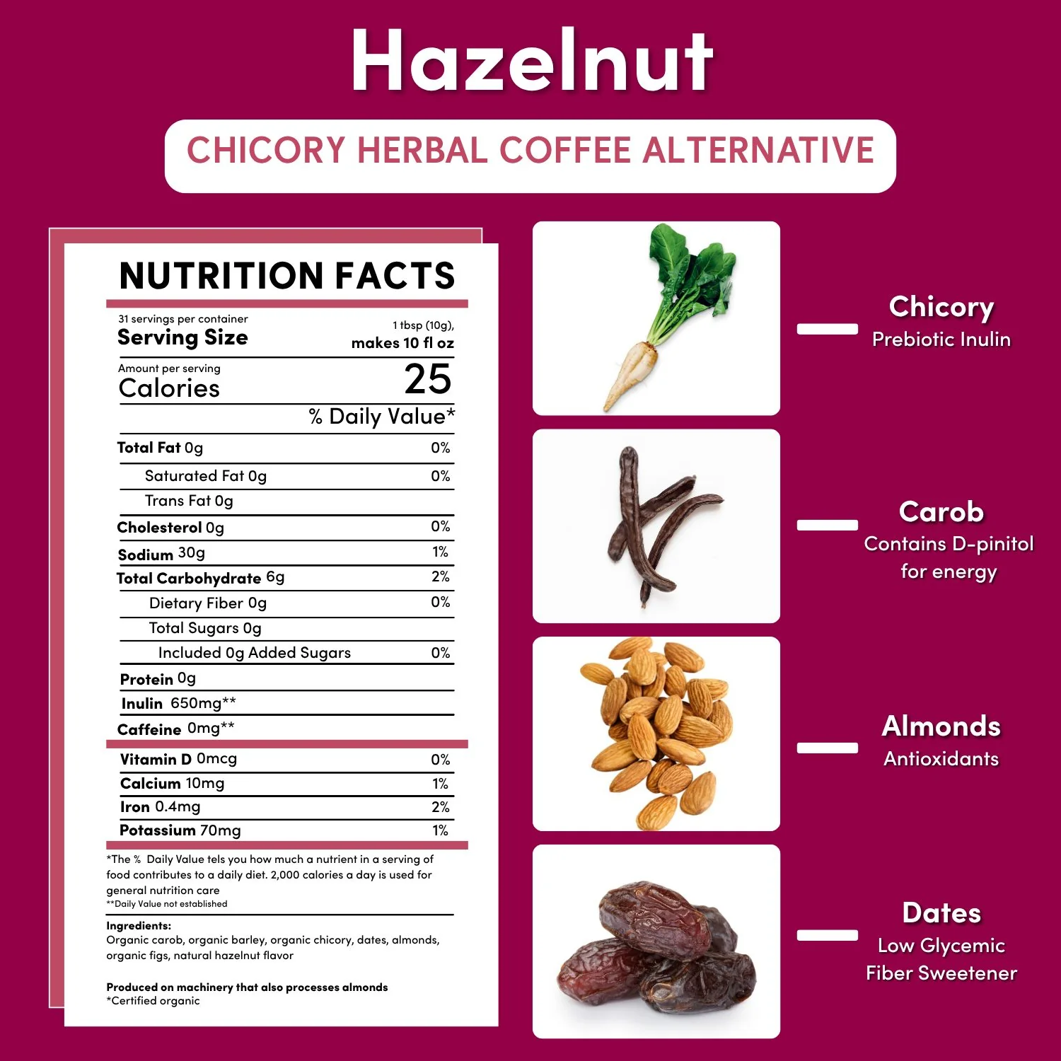 Hazelnut Chicory Herbal Coffee - Image 9