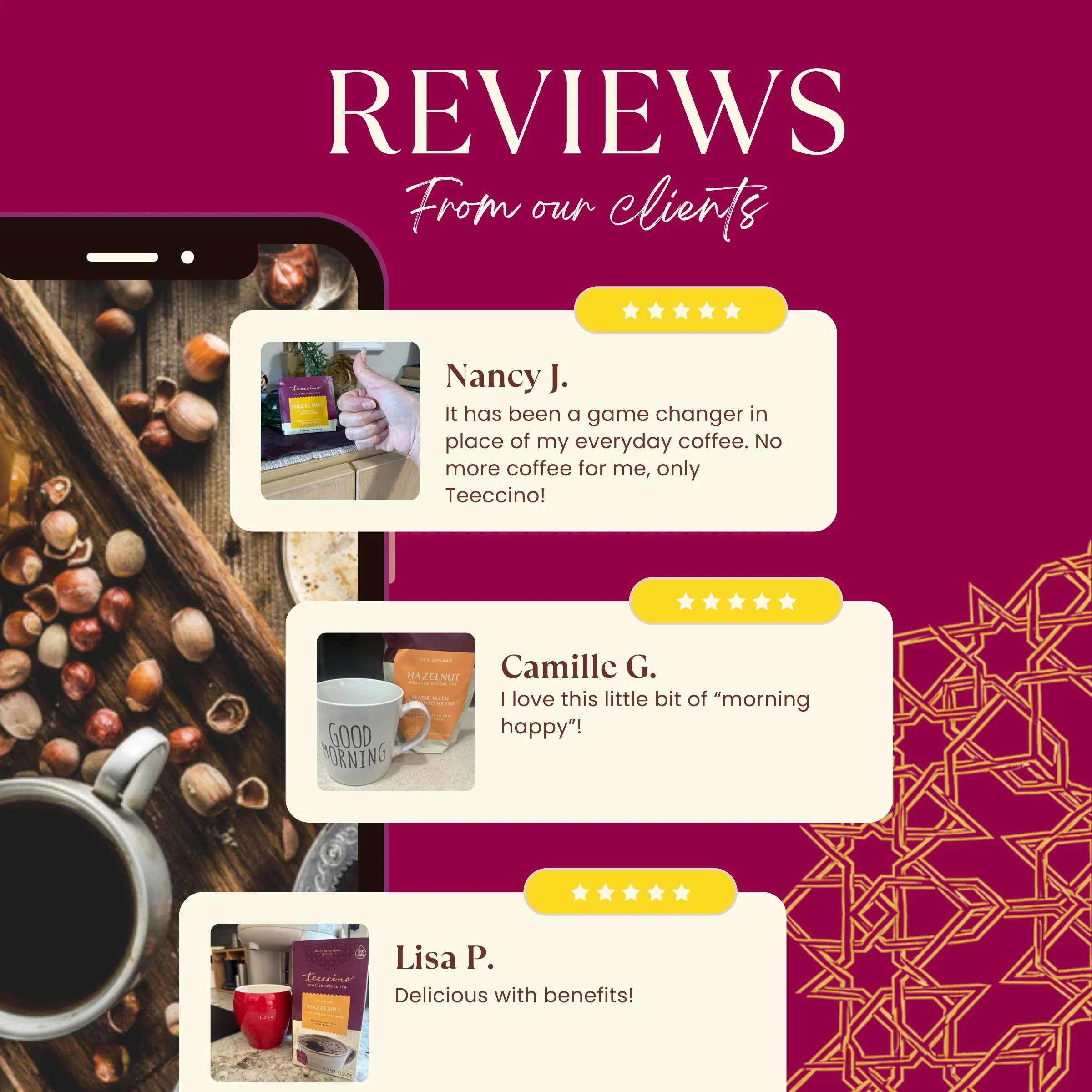 Hazelnut Roasted Herbal Tea - Image 4