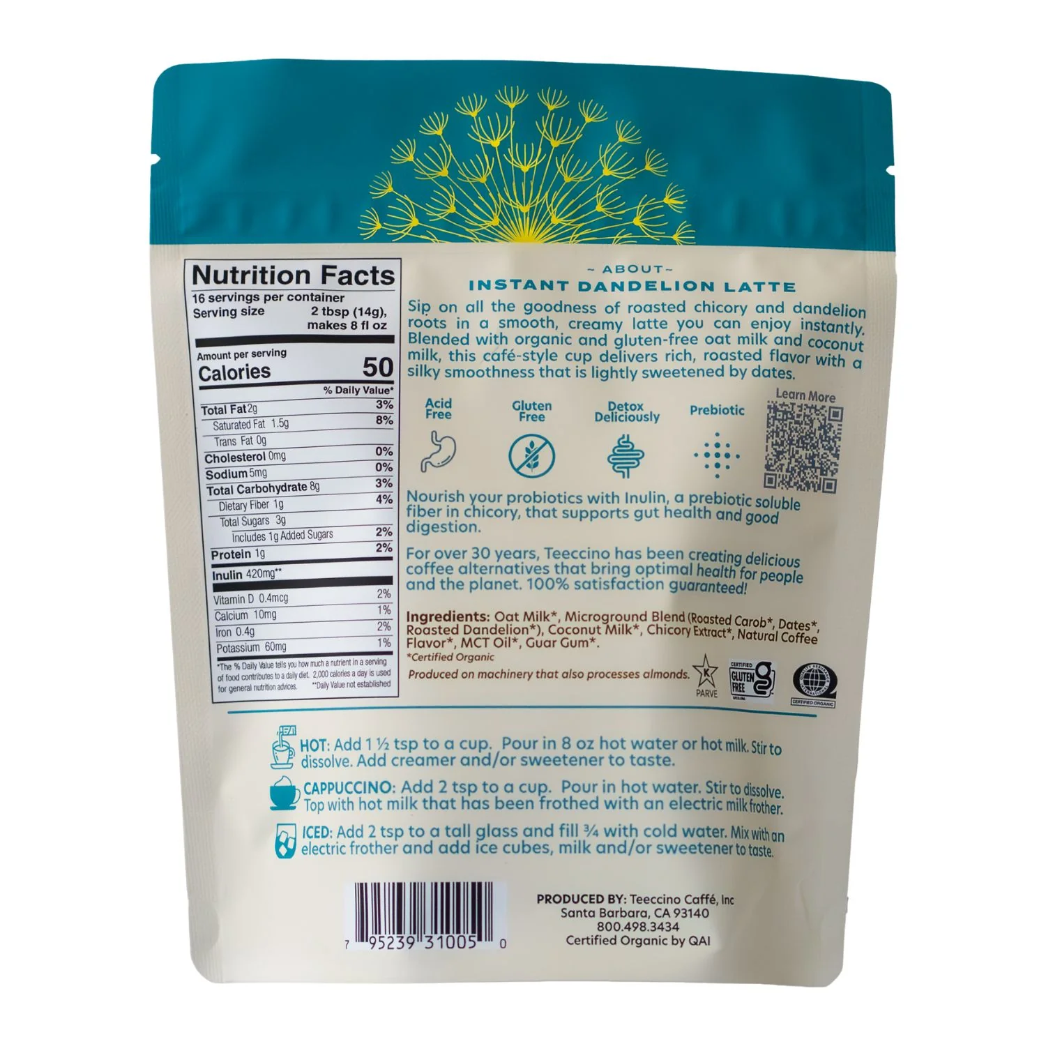 Instant Dandelion Herbal Latte - Image 8