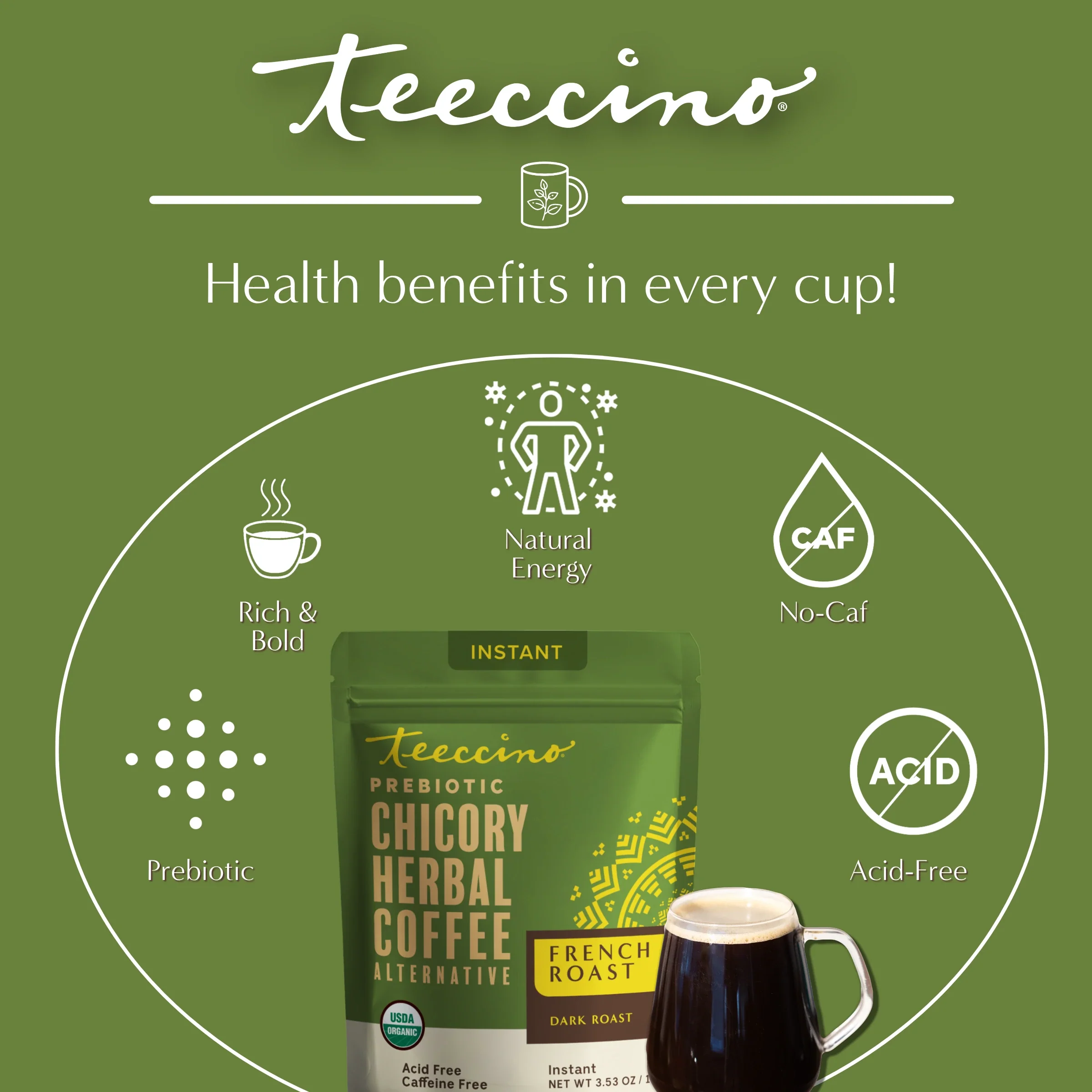 Instant French Roast Herbal Coffee - Image 7