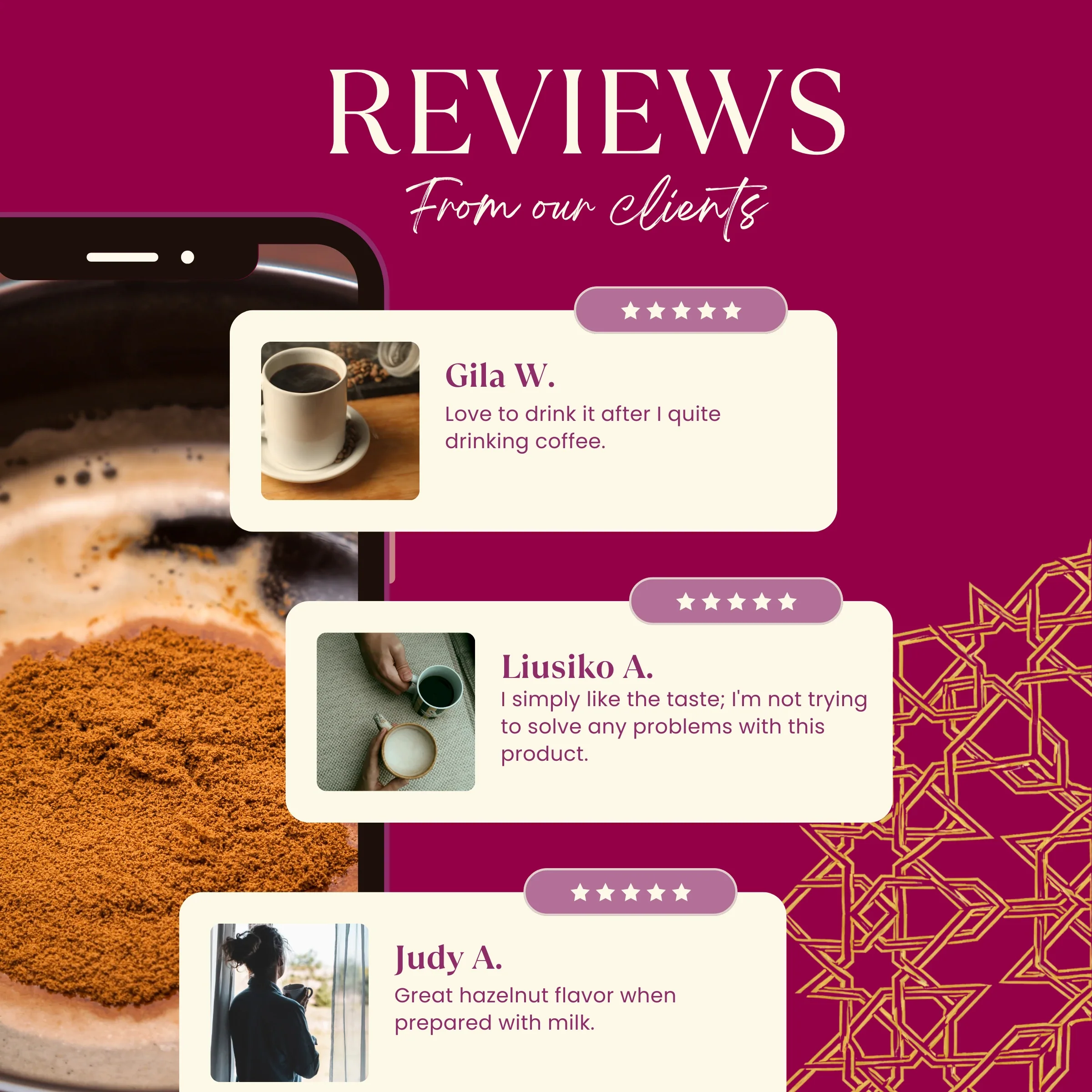 Instant Hazelnut Herbal Coffee - Image 2