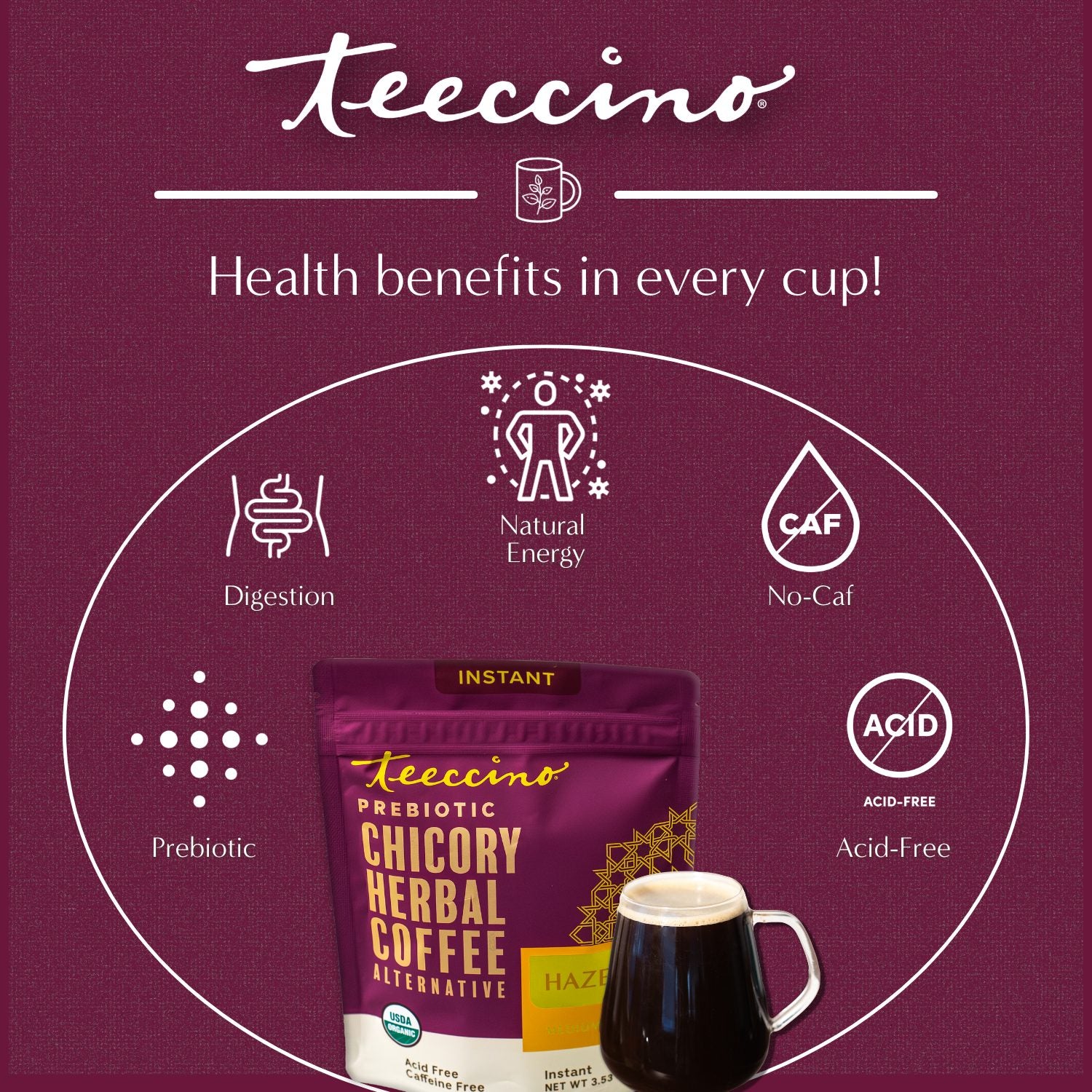 Instant Hazelnut Herbal Coffee - Image 7