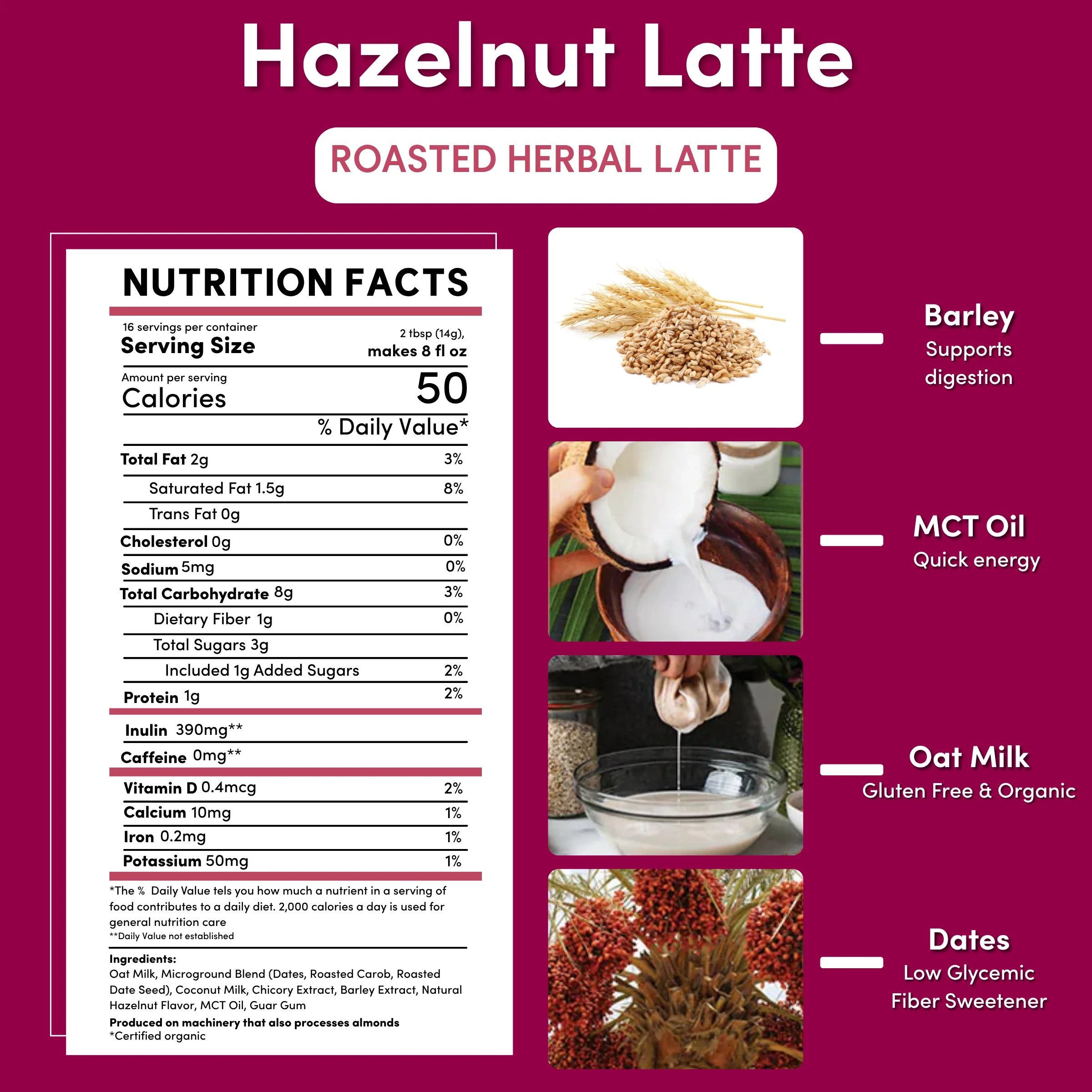 Instant Hazelnut Herbal Latte - Image 10