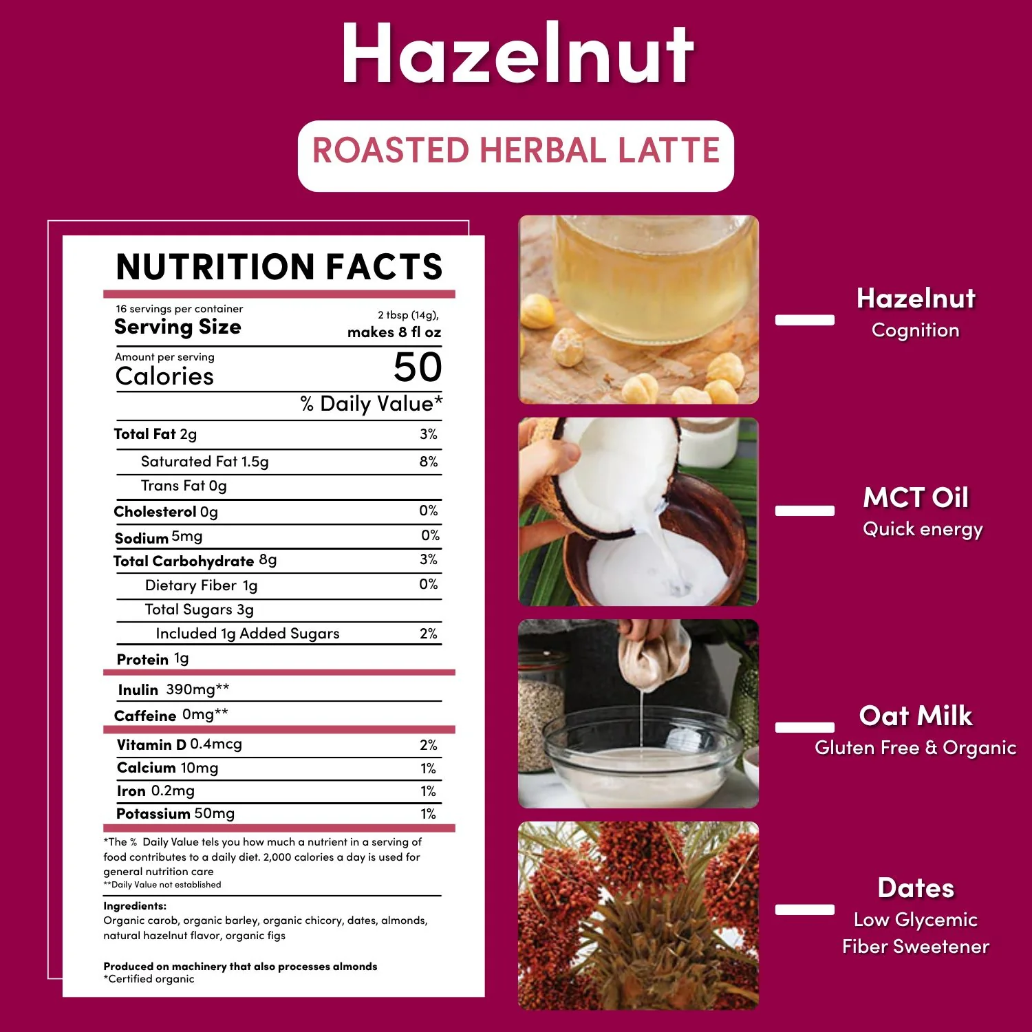 Instant Hazelnut Herbal Latte - Image 6