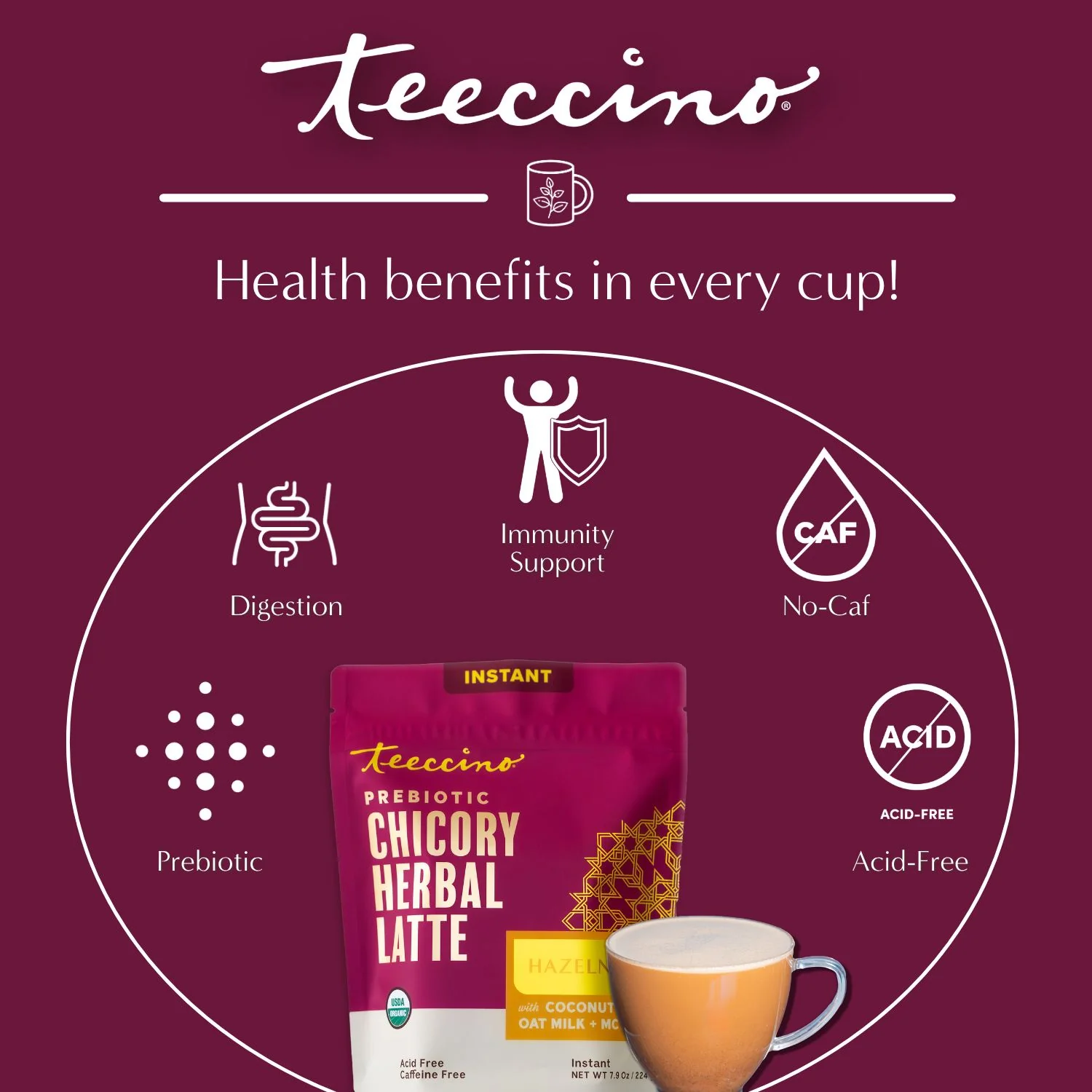 Instant Hazelnut Herbal Latte - Image 7