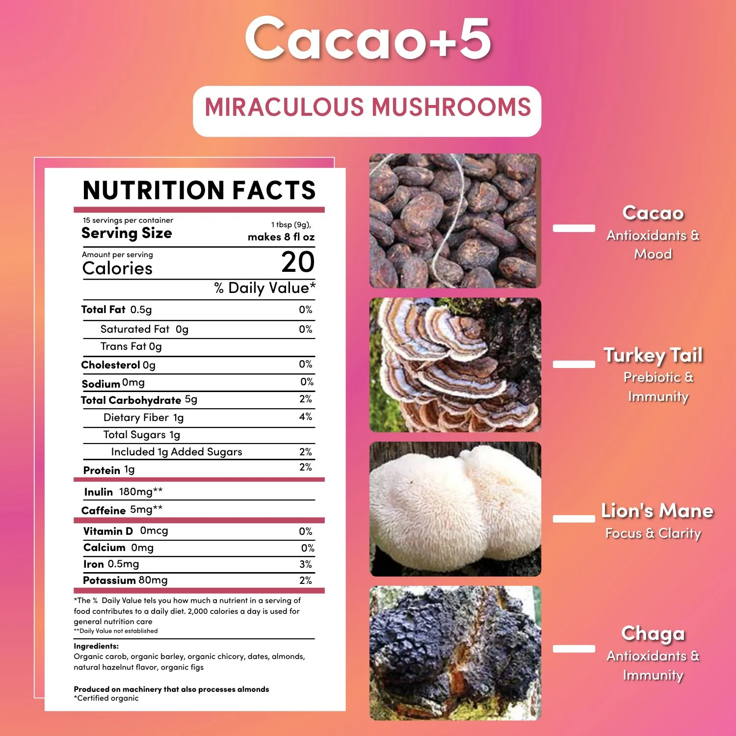 Miraculous Mushrooms® Cacao + 5 - Image 5