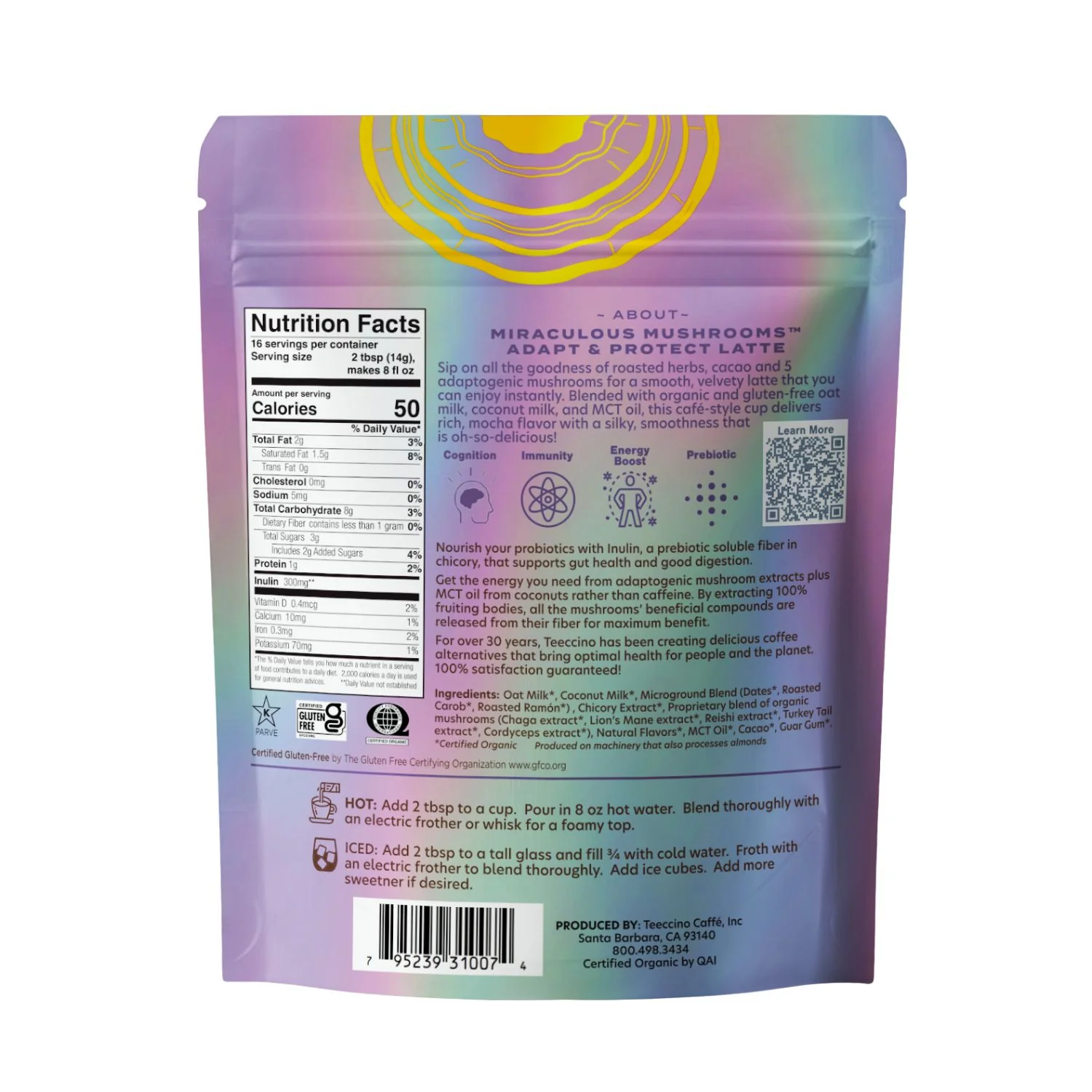 Miraculous Mushrooms® Adapt & Protect Instant Herbal Latte - Image 9
