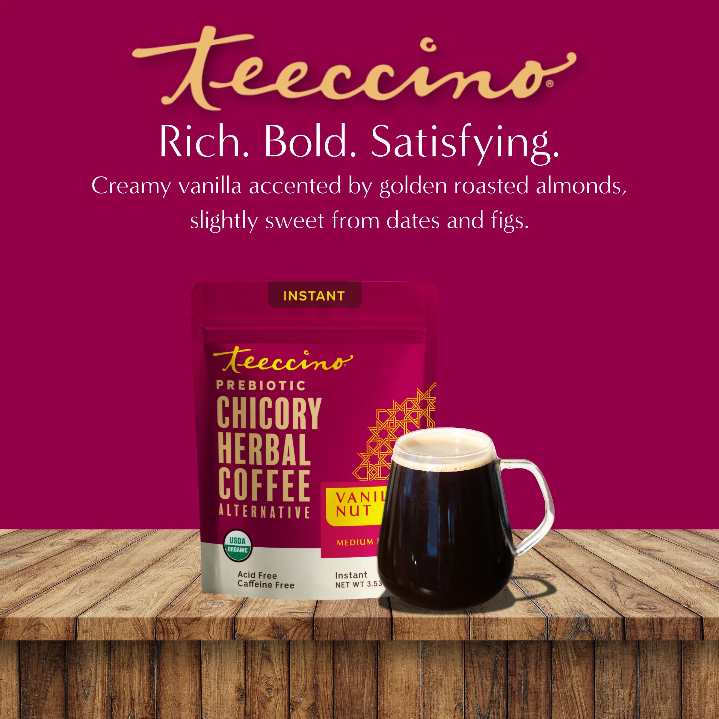 Instant Vanilla Nut Herbal Coffee - Image 12