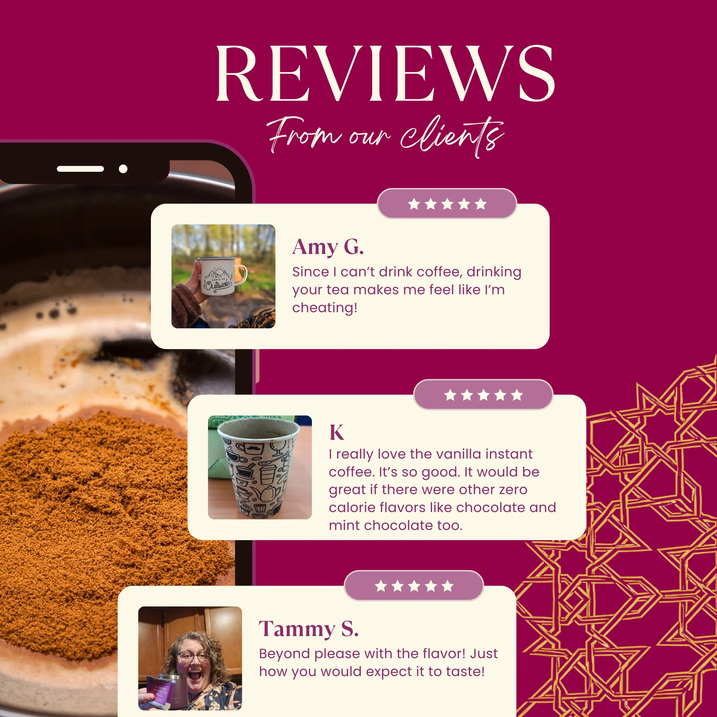 Instant Vanilla Nut Herbal Coffee - Image 2