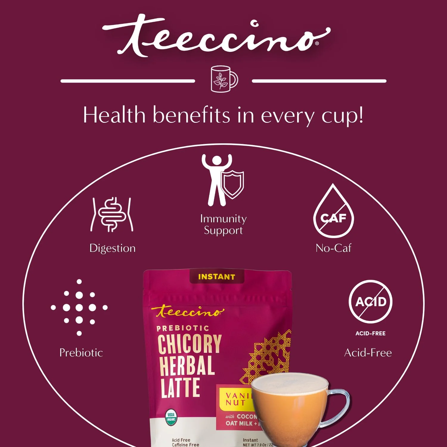 Instant Vanilla Nut Herbal Latte - Image 8
