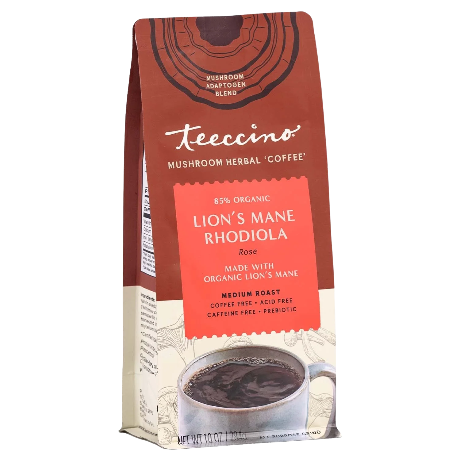 Lion's Mane Rhodiola Rose Mushroom Herbal Coffee - Image 3