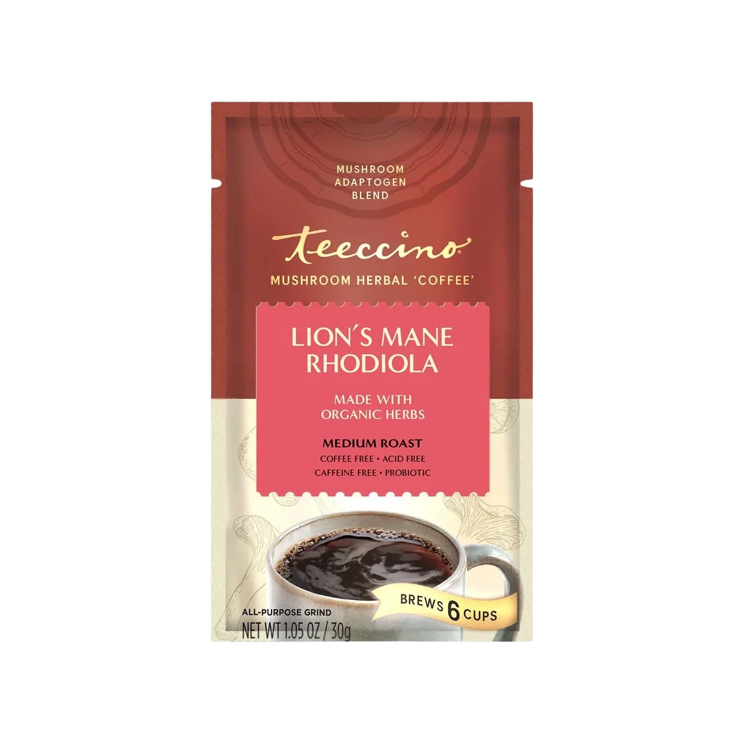 Lion's Mane Rhodiola Rose Mushroom Herbal Coffee - Image 6