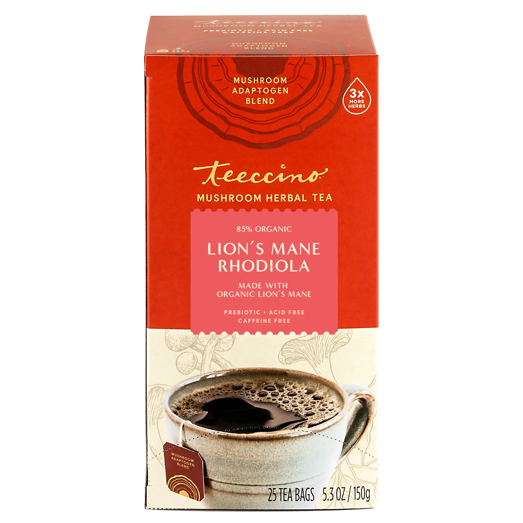 Lion's Mane Rhodiola Rose Mushroom Herbal Tea - Image 10