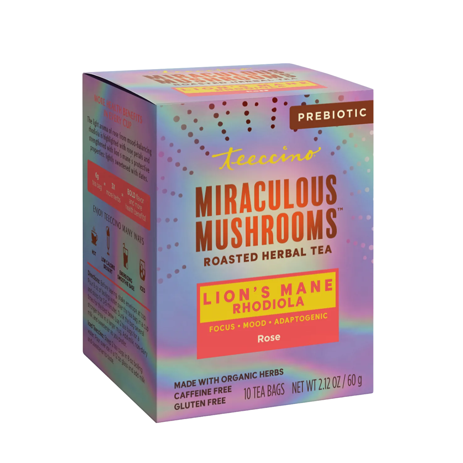 Lion's Mane Rhodiola Rose Mushroom Herbal Tea - Image 18