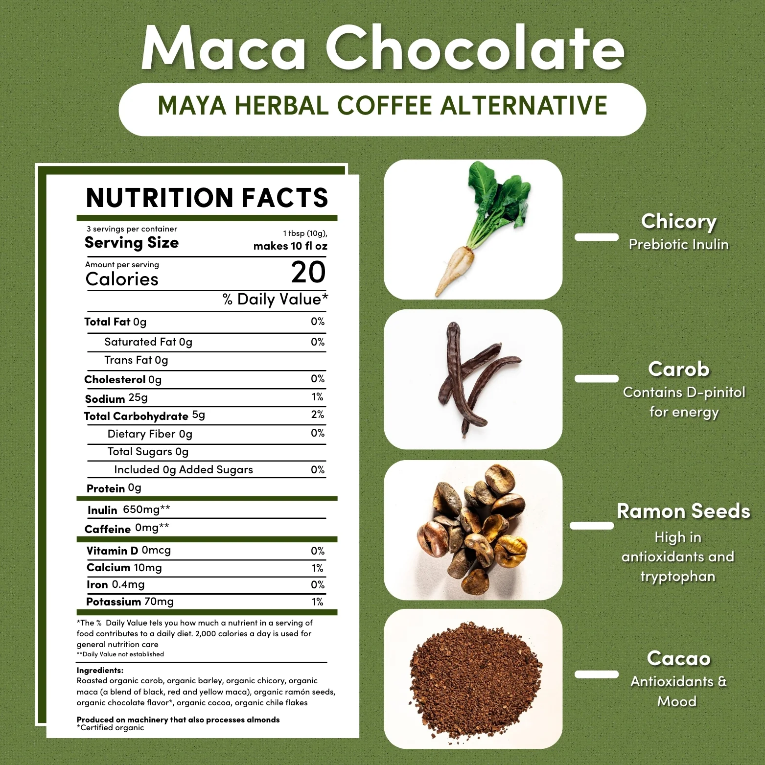 Maca Chocolate Chicory Herbal Coffee - Image 6