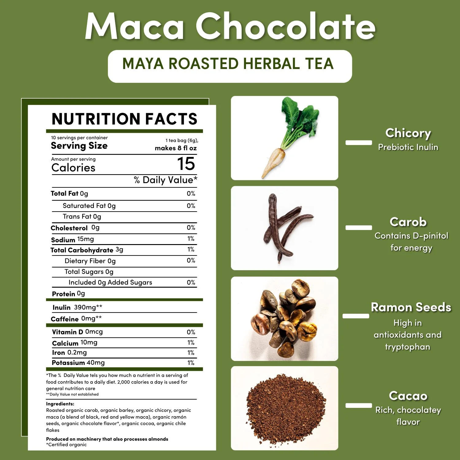 Maca Chocolate Roasted Herbal Tea - Image 16