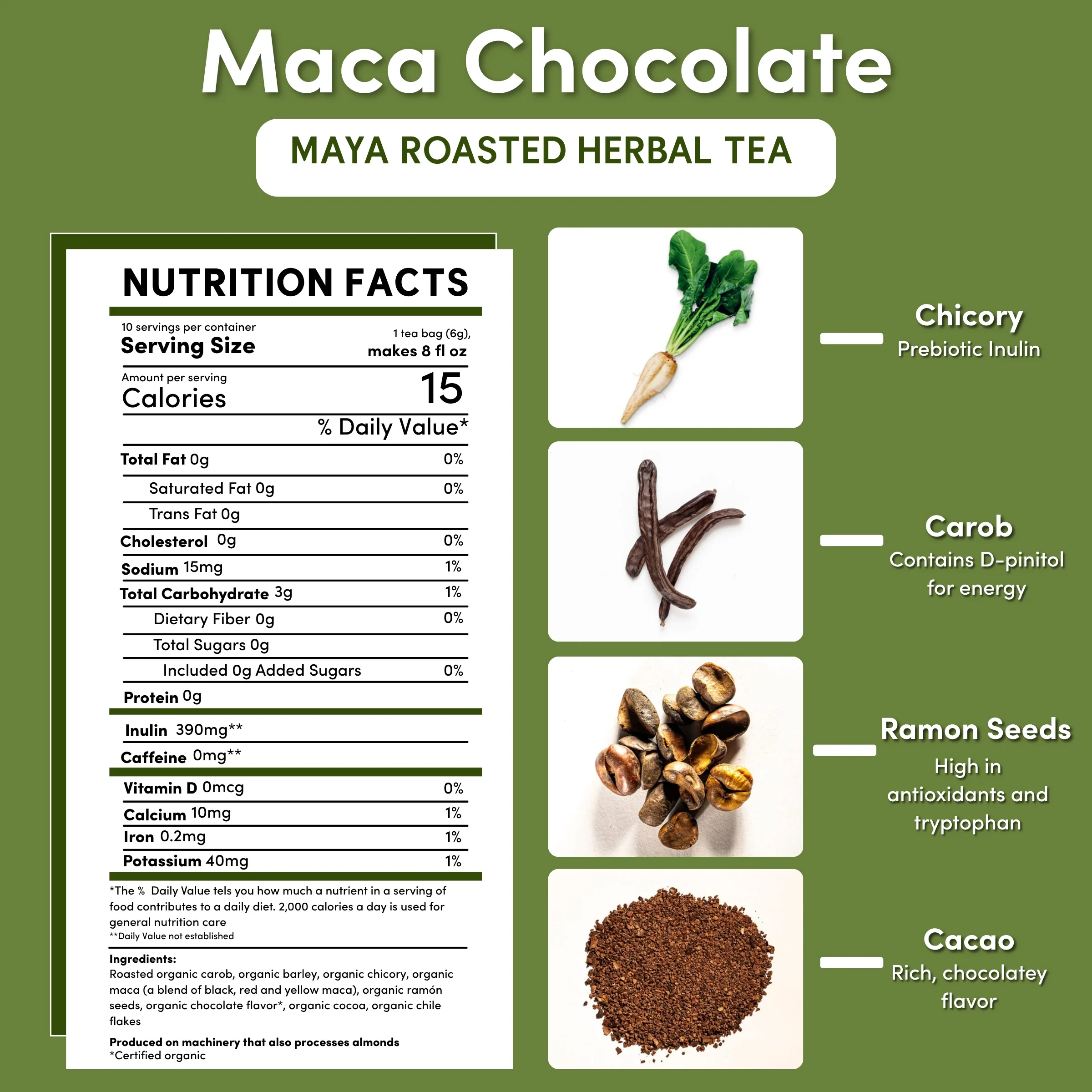 Maca Chocolate Roasted Herbal Tea - Image 22