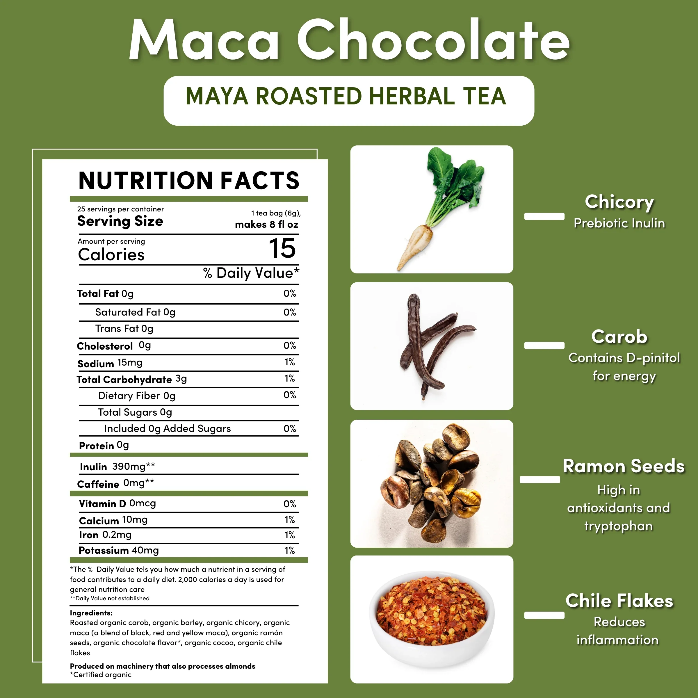 Maca Chocolate Roasted Herbal Tea - Image 26