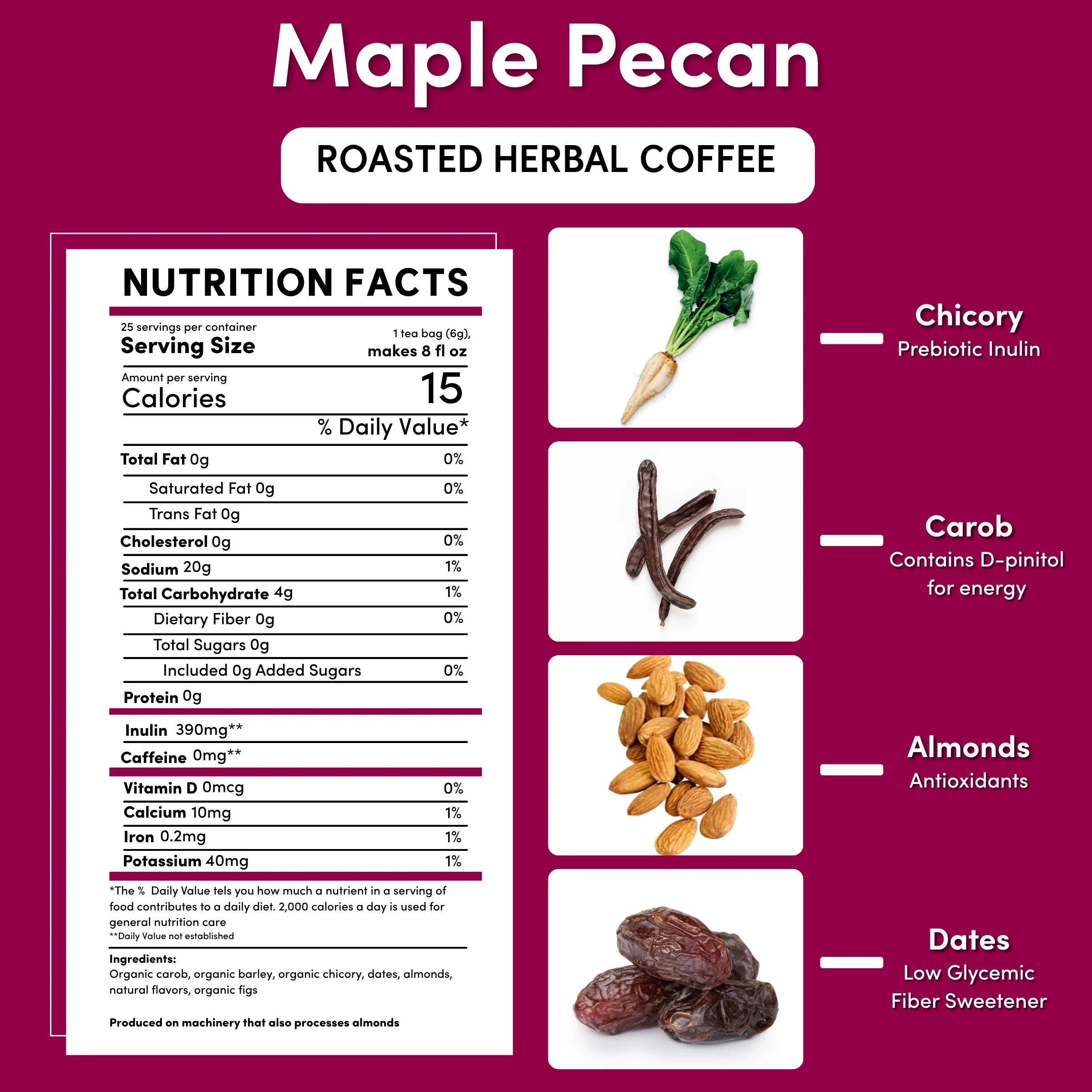 Maple Pecan Chicory Herbal Coffee - Image 7