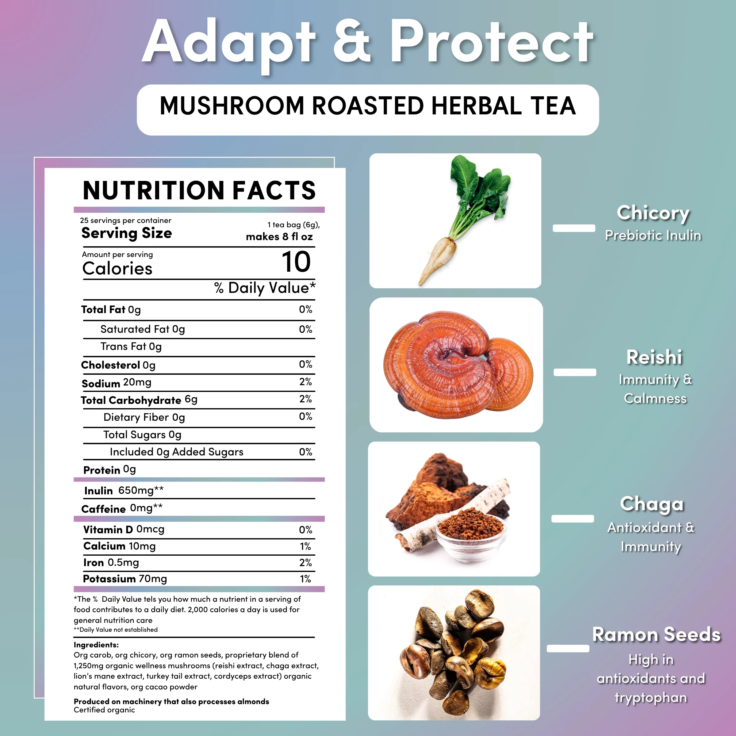 Miraculous Mushrooms® Adapt & Protect Herbal Tea - Image 10