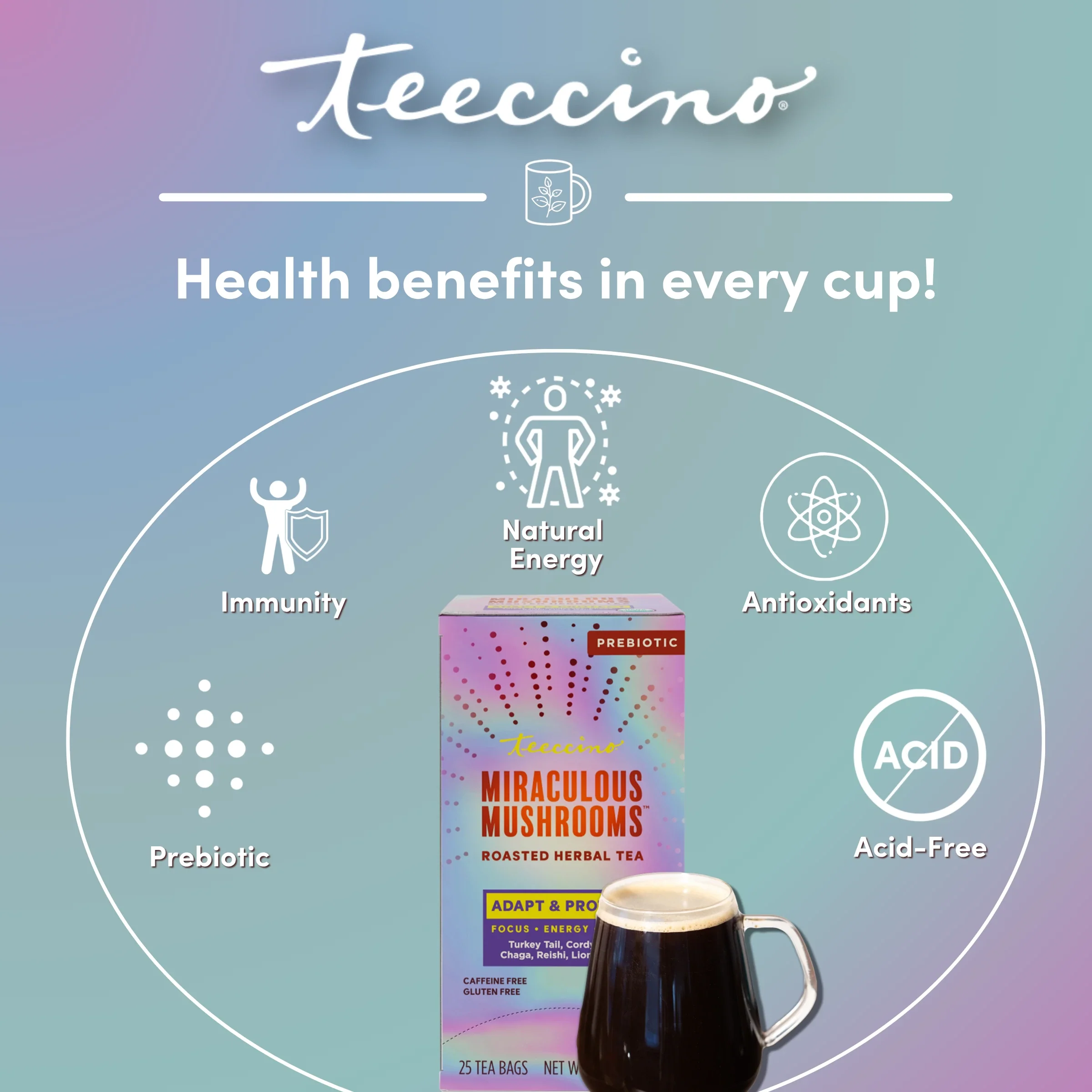 Miraculous Mushrooms® Adapt & Protect Herbal Tea - Image 8