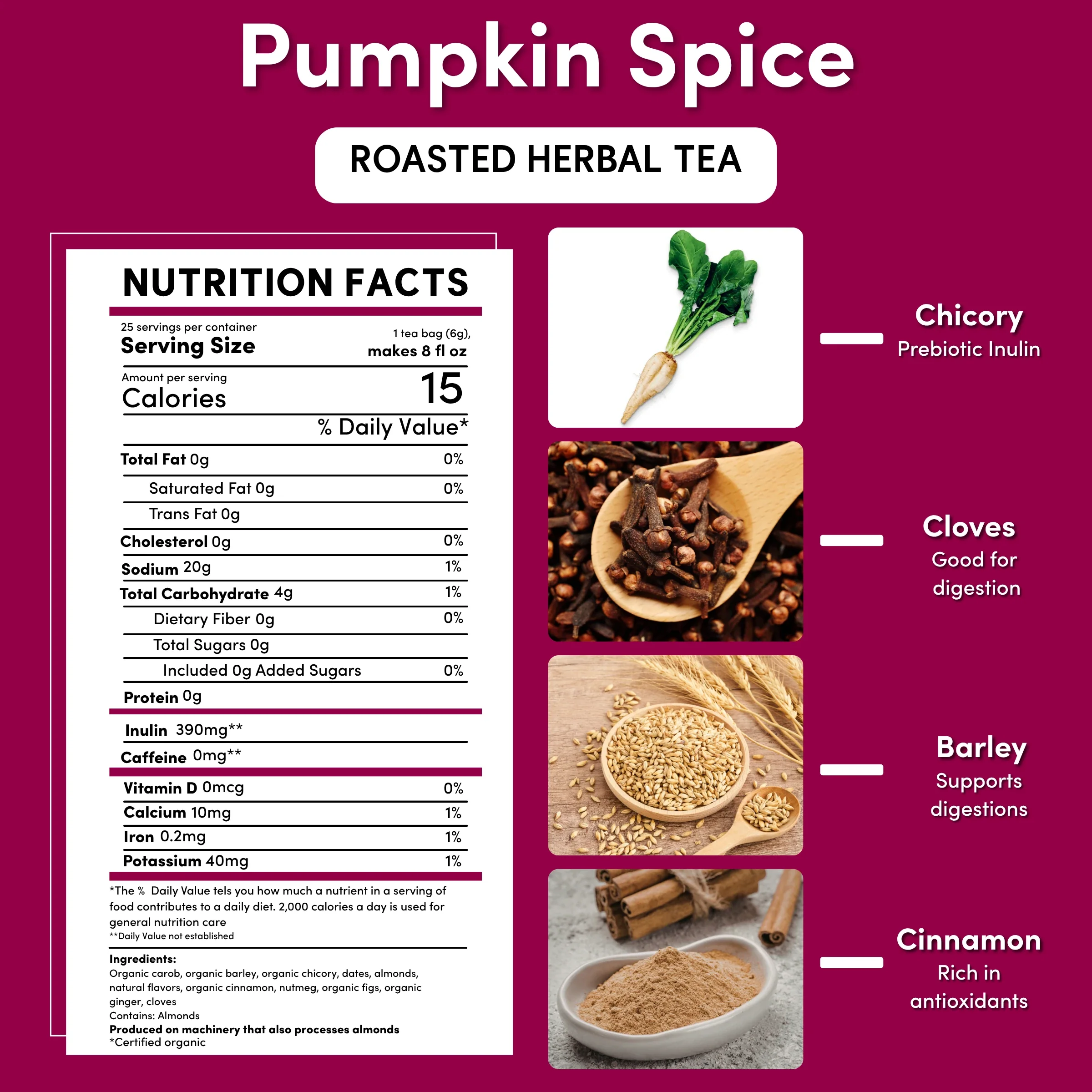 Pumpkin Spice Roasted Herbal Tea - Image 16