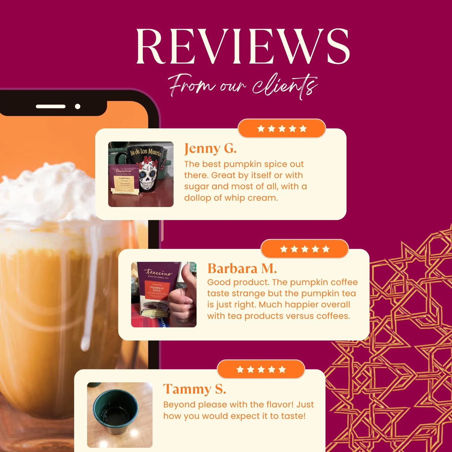 Pumpkin Spice Roasted Herbal Tea - Image 3