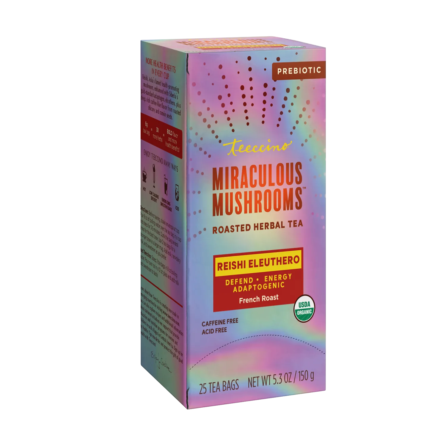 Reishi Eleuthero French Roast Mushroom Herbal Tea - Image 10