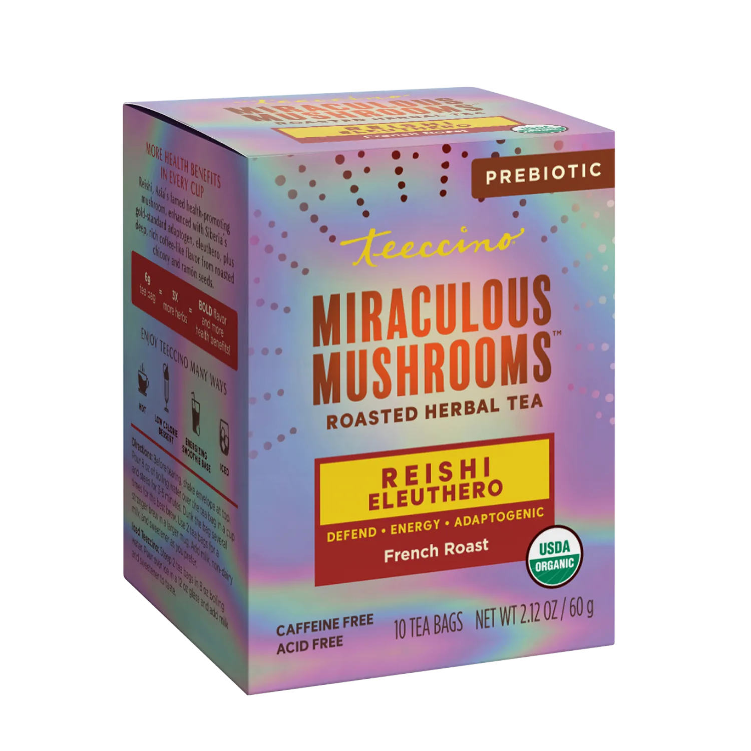 Reishi Eleuthero French Roast Mushroom Herbal Tea - Image 15
