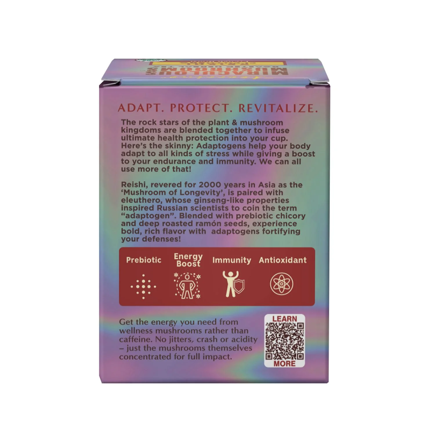 Reishi Eleuthero French Roast Mushroom Herbal Tea - Image 16