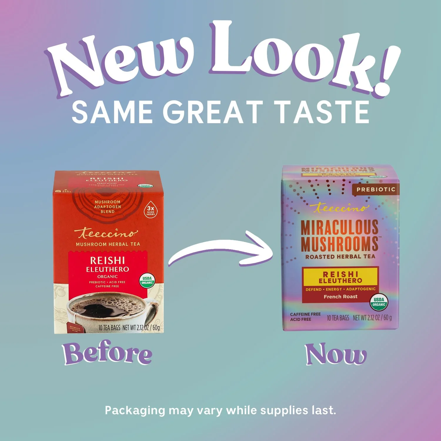 Reishi Eleuthero French Roast Mushroom Herbal Tea - Image 19