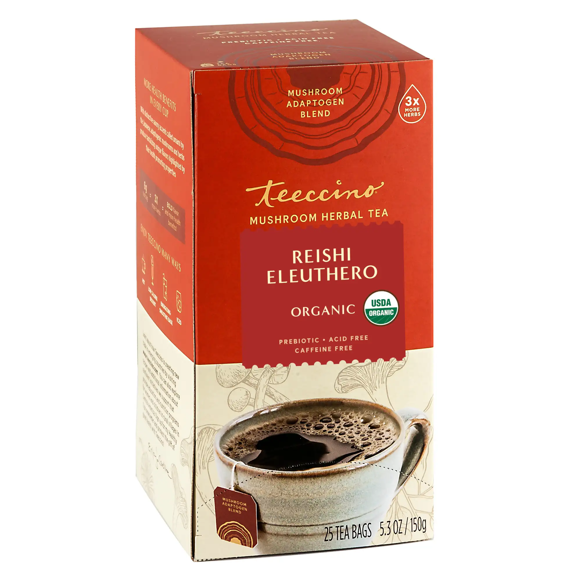 Reishi Eleuthero French Roast Mushroom Herbal Tea - Image 7