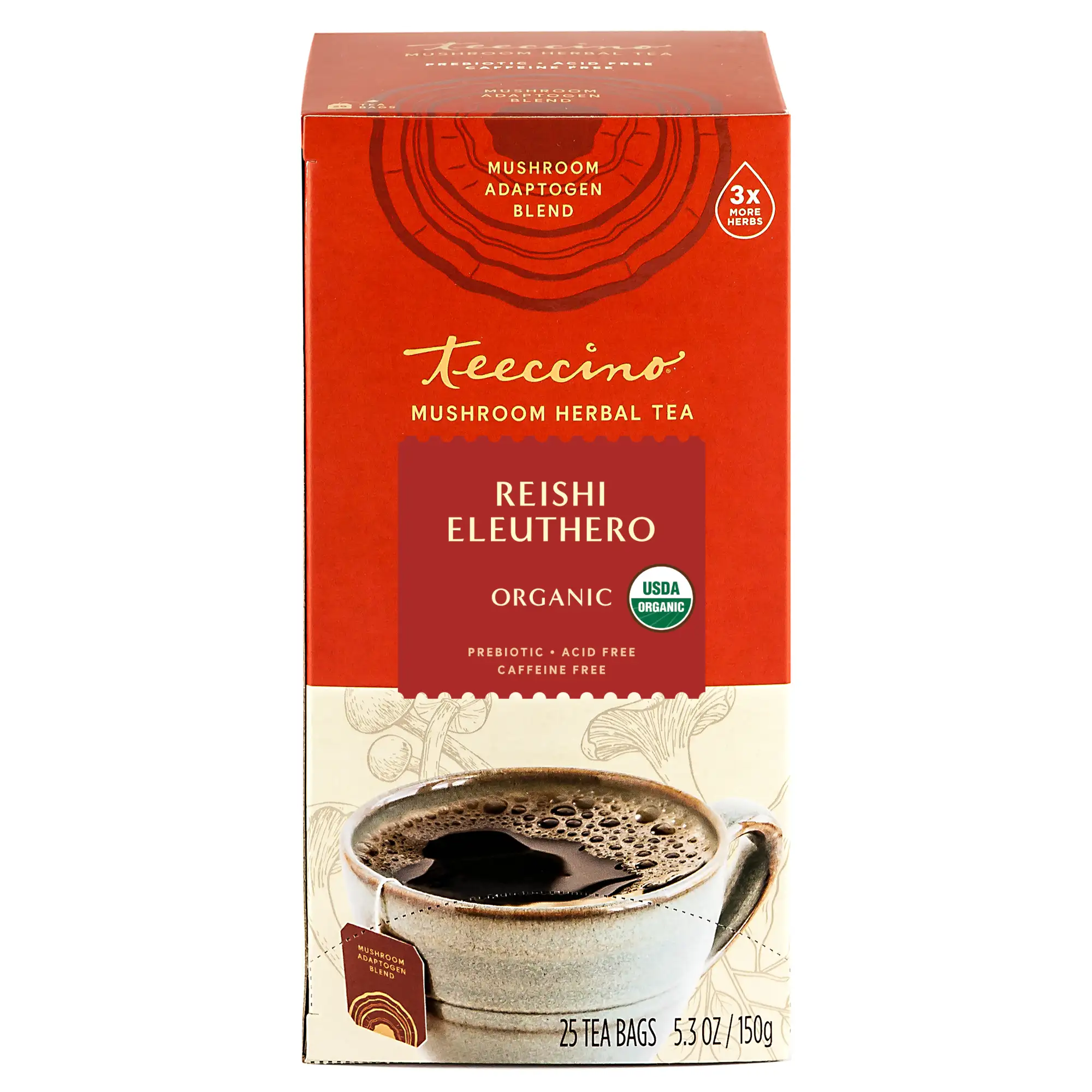 Reishi Eleuthero French Roast Mushroom Herbal Tea - Image 8
